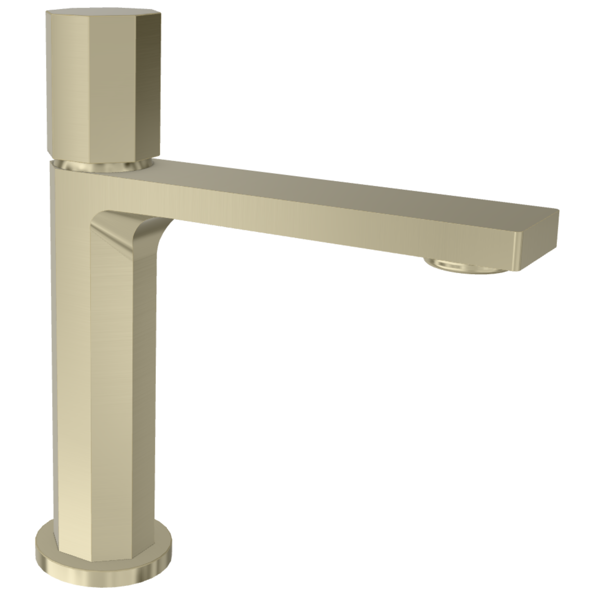 Смеситель для раковины Remer Ottagono ON12ANZ, никель брашированный PVD