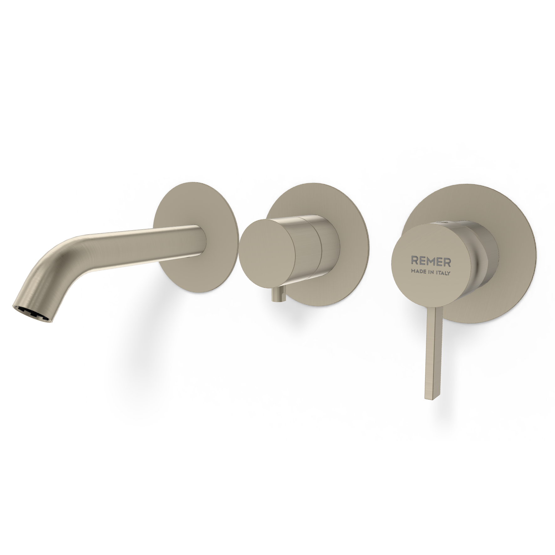 Смеситель для ванны Remer Metrica MC54D3PWBXV, сталь