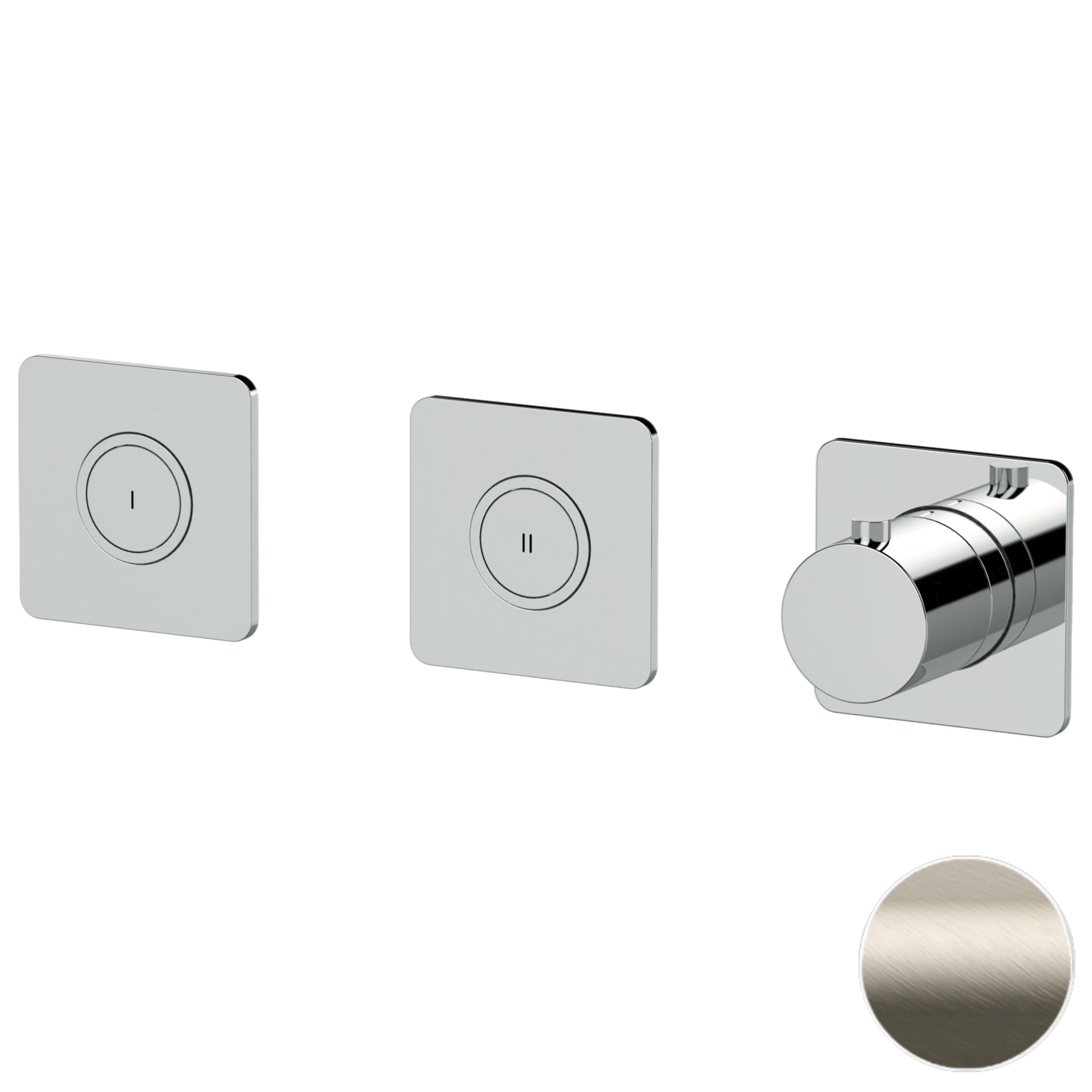 Смеситель термостатический для душа Remer X Style X99QD2PKBXV, сталь