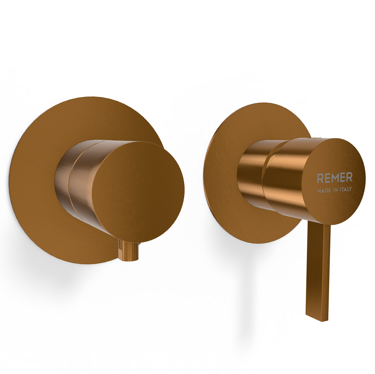 Смеситель для душа Remer Metrica MC92ZPWBCU, медь брашированная PVD