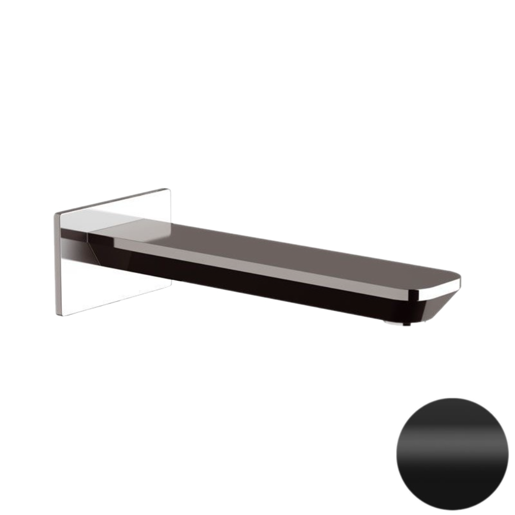 Излив настенный 19 см Daniel Tiara TA470415, чёрный матовый