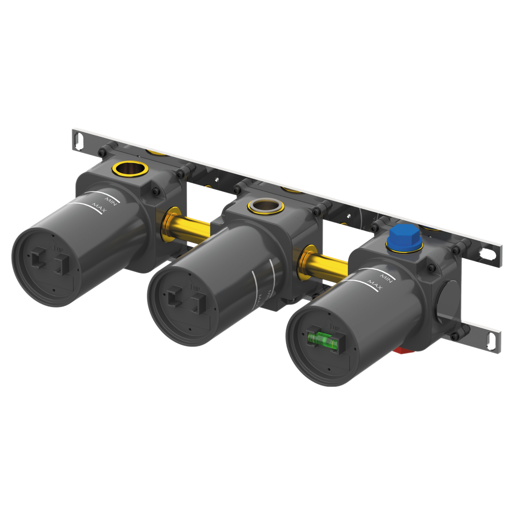 Скрытая часть горизонтальная на 2 выхода Remer WBOX97D2