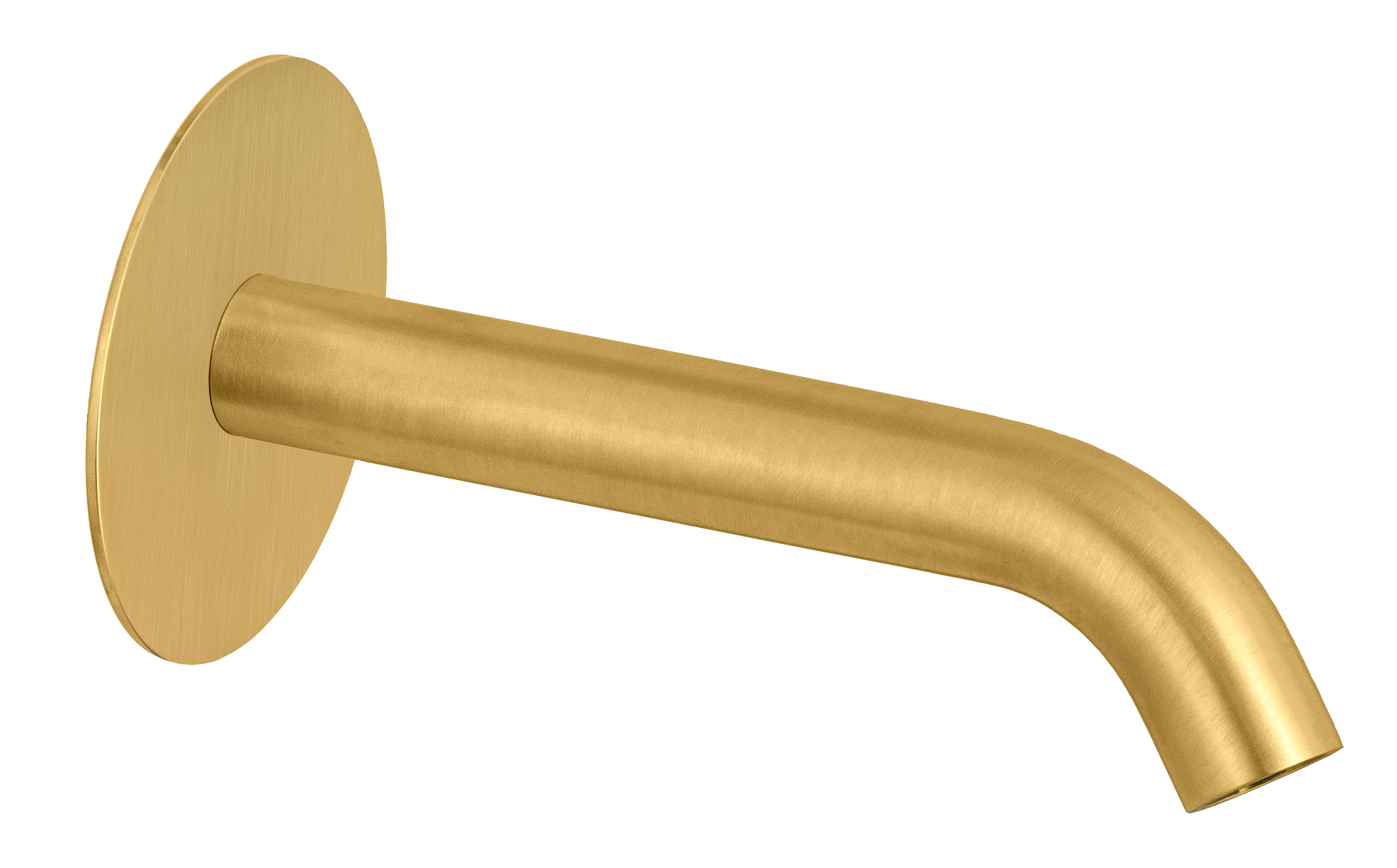 Излив настенный 16 см Remer X Style 91XF90BG, золото брашированное