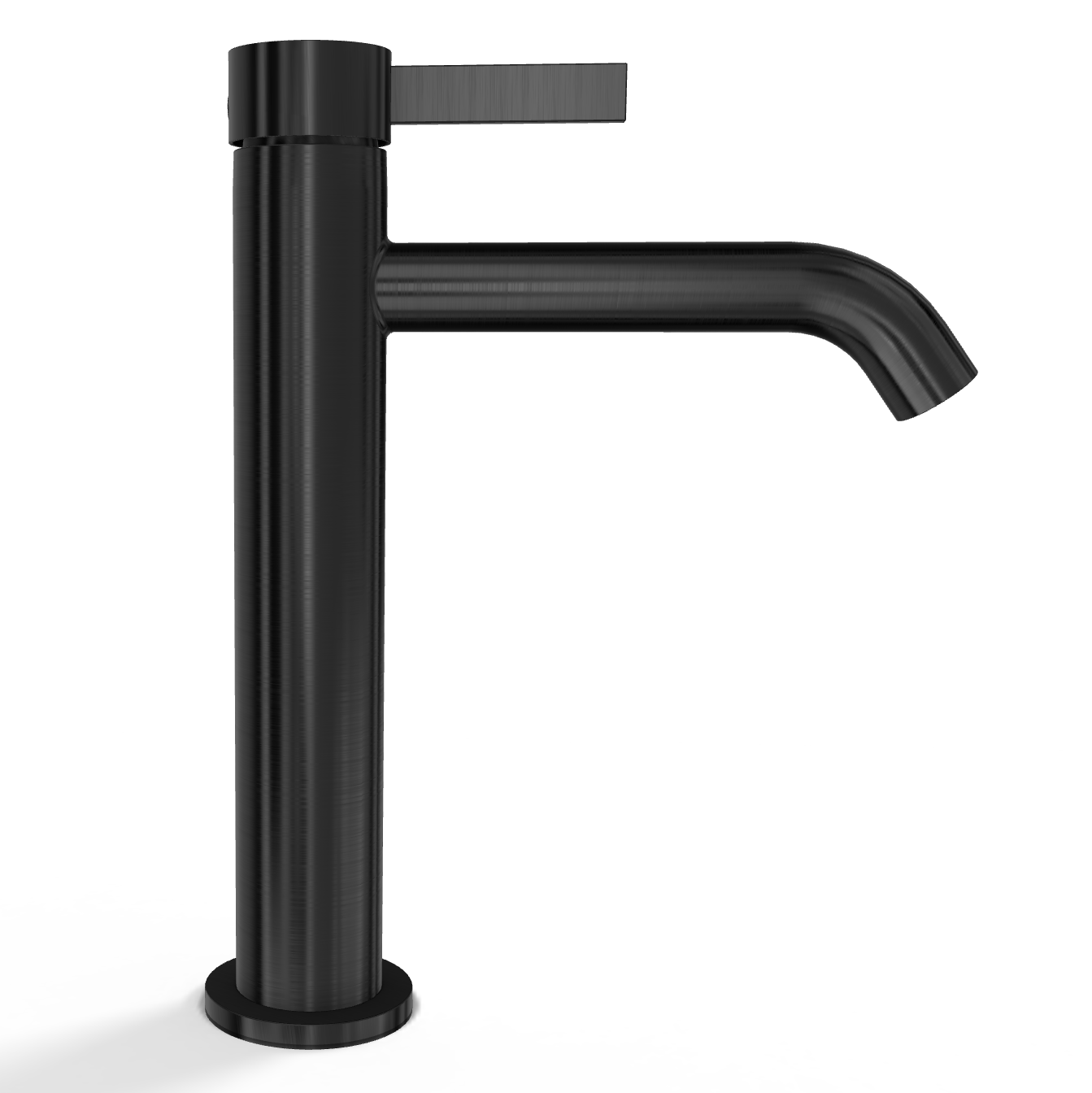 Смеситель для раковины Remer Metrica MC12AGM, оружейная сталь PVD