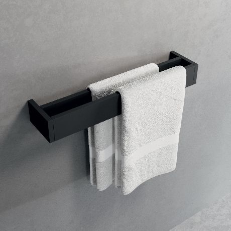 Полотенцедержатель двойной 45 см Novellini Frame R90AKFPS0245-H, цвет Matt Black