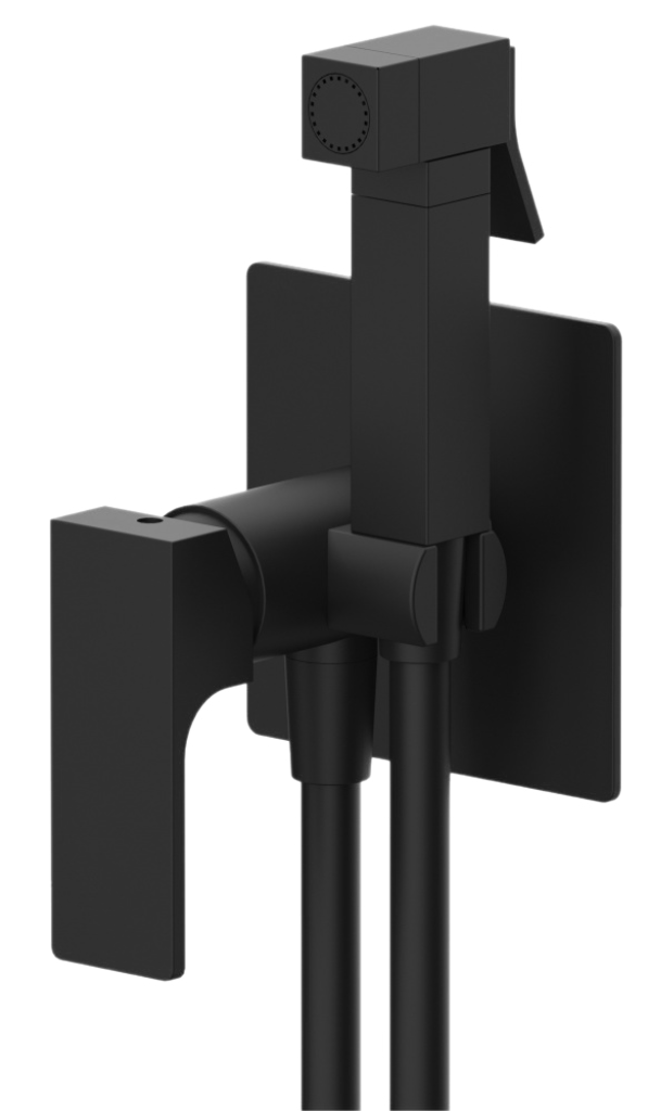 Гигиенический душ со смесителем Remer Absolute AU65NO, чёрный матовый