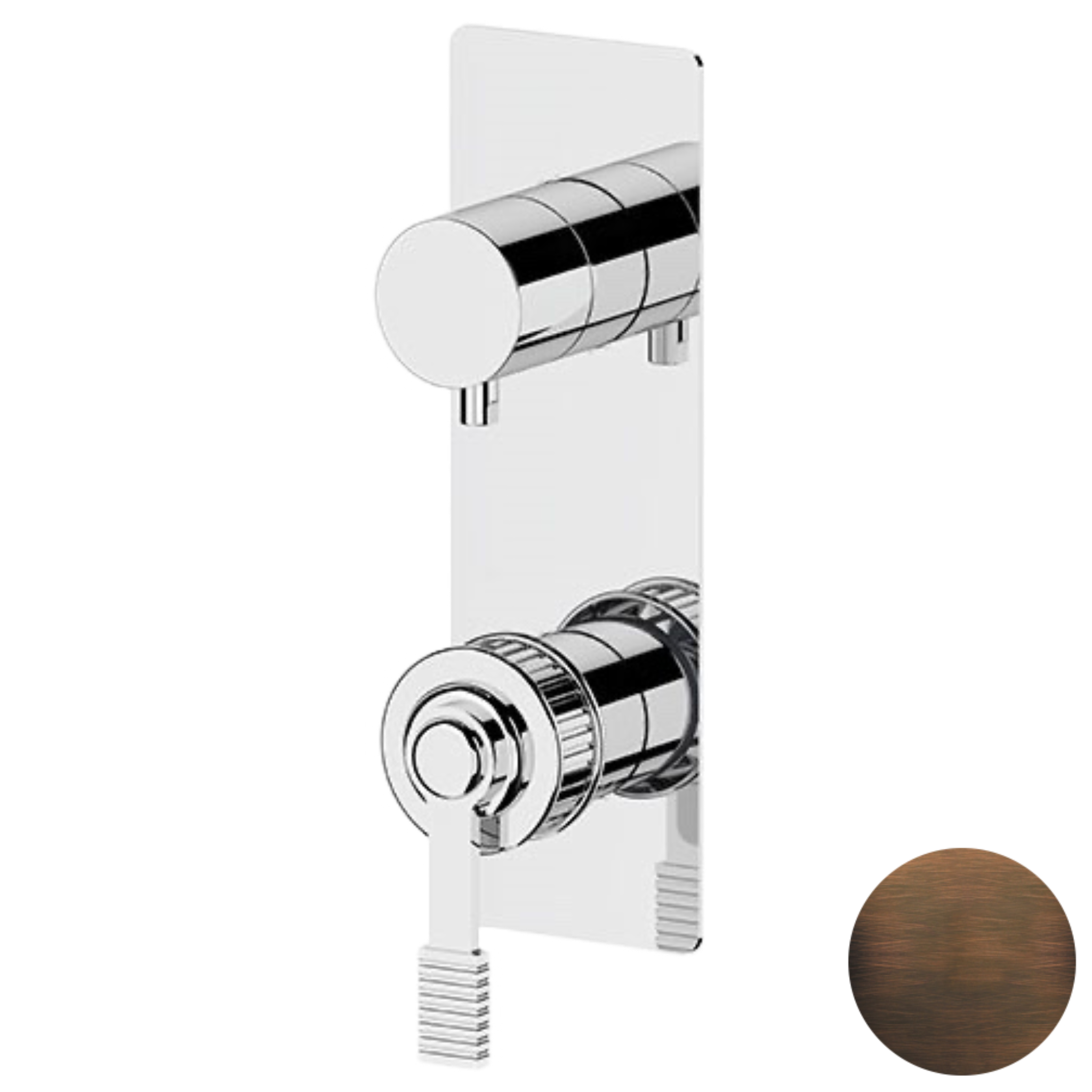 Смеситель для душа Remer Atelier AL93WBBR, бронза масляная