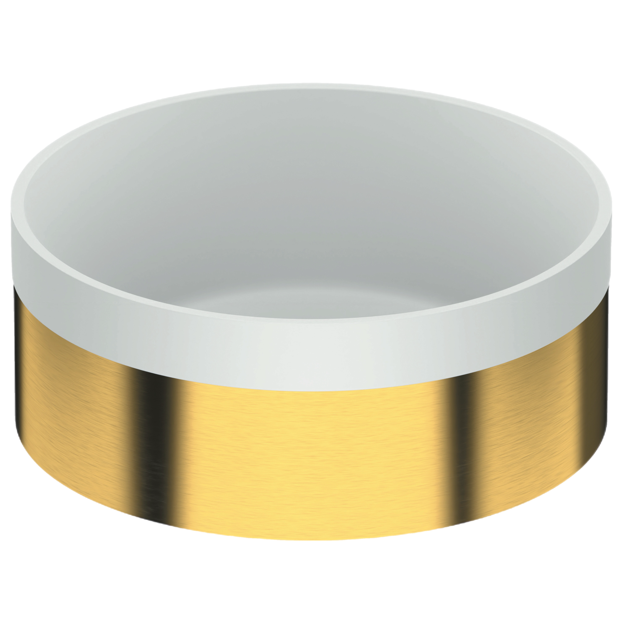 Раковина накладная 37 см Remer RB902BG, золото брашированное