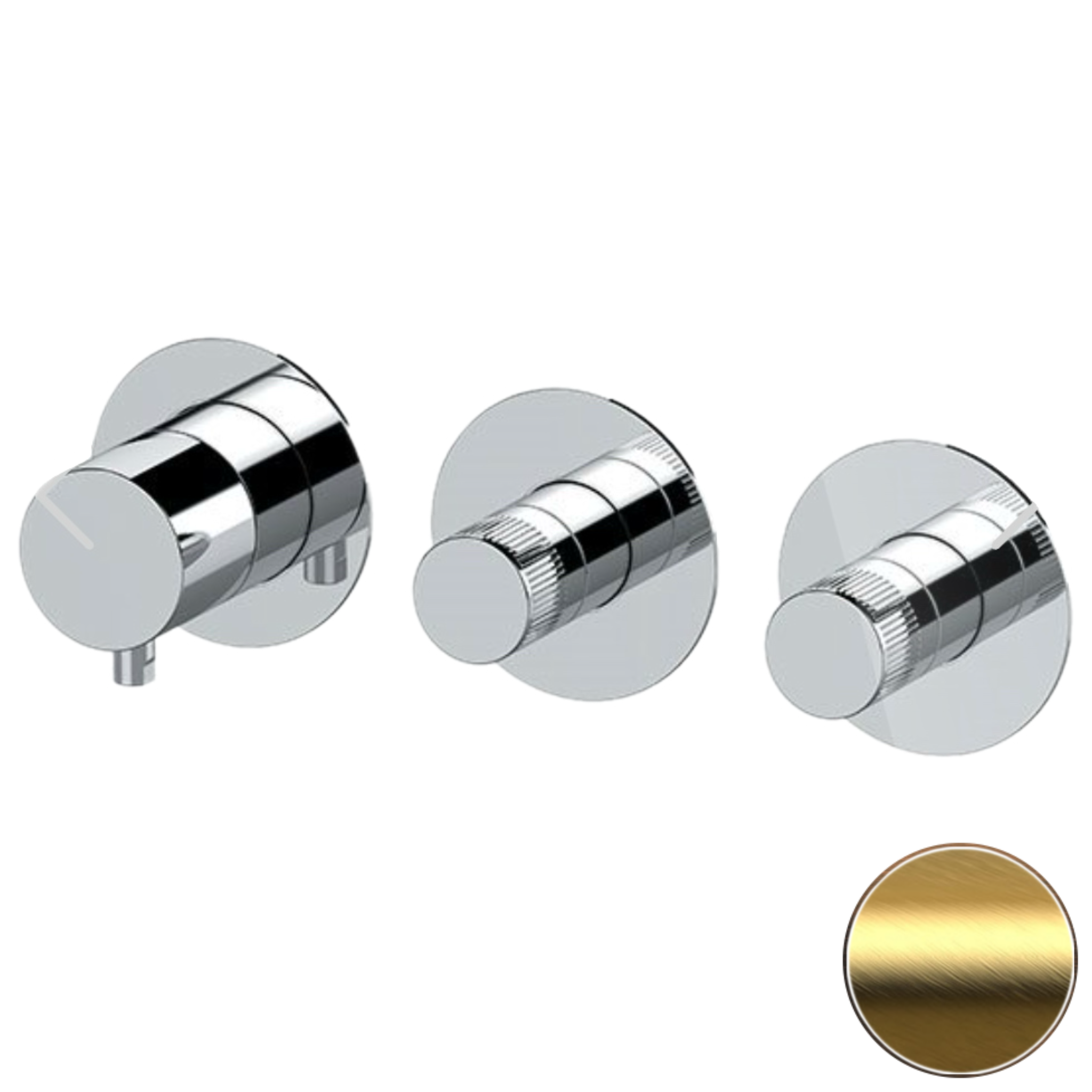 Смеситель для душа Remer X Style N98D2PWBBG, золото брашированное