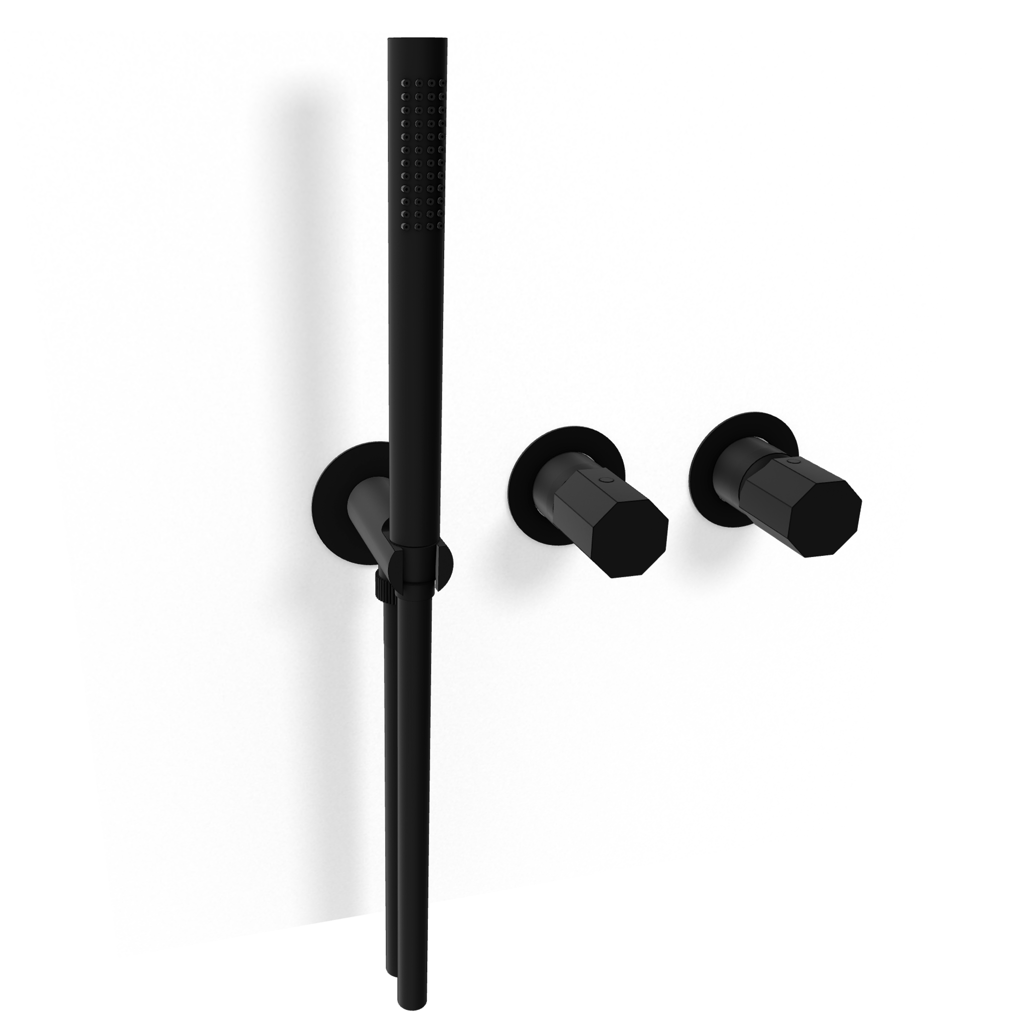 Смеситель для душа Remer Ottagono ON97D3PWBNO, черный матовый