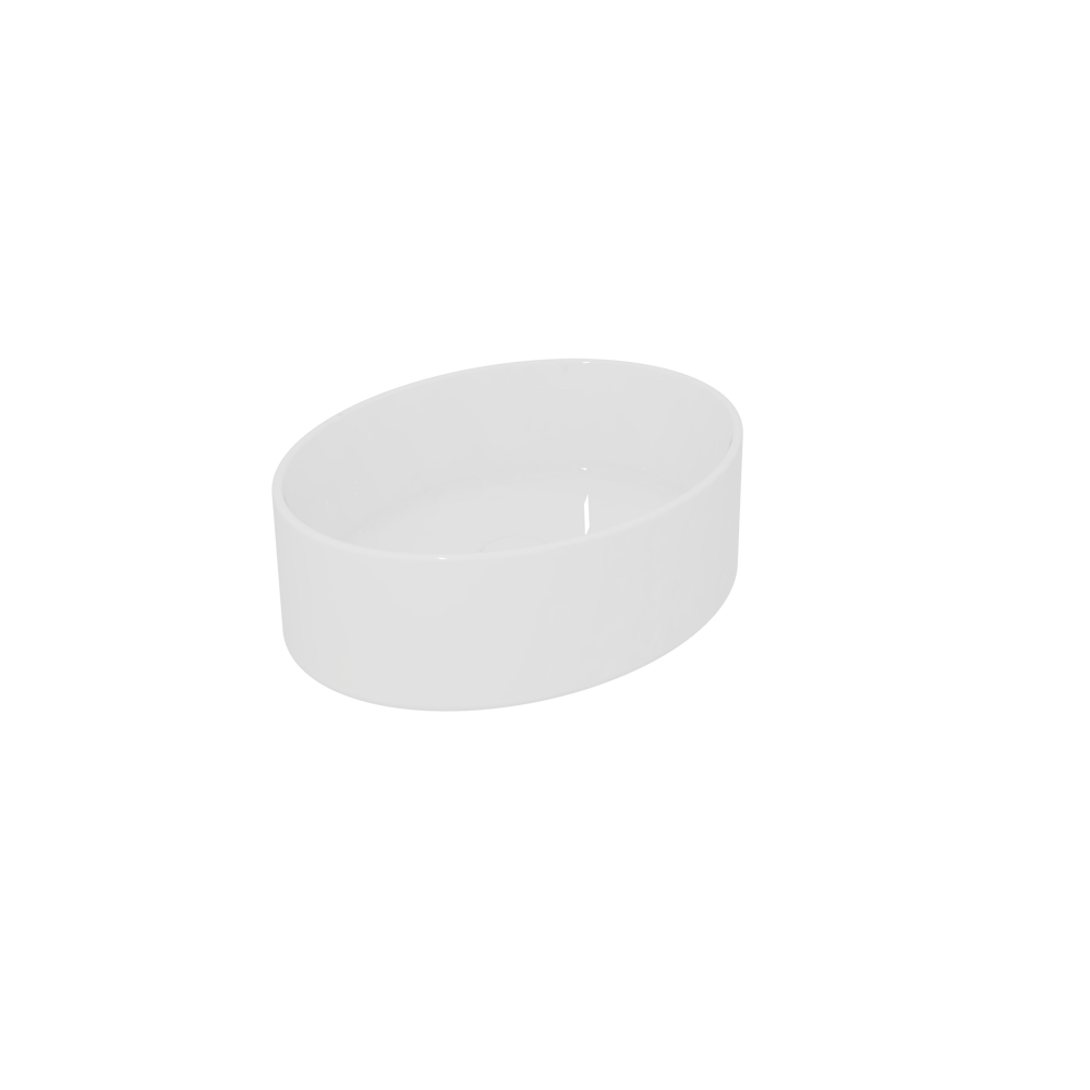 Раковина накладная 45х34 см GSG Ceramic Design Like LKLAVFSBF45000, белый глянцевый