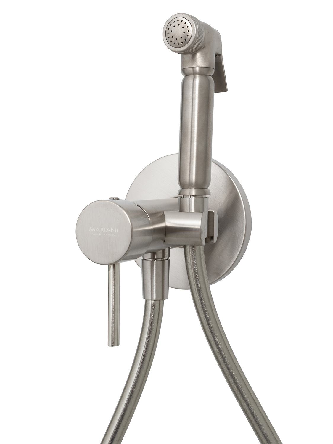 Гигиенический душ со смесителем Mariani Next B16185NXW, нержавеющая сталь