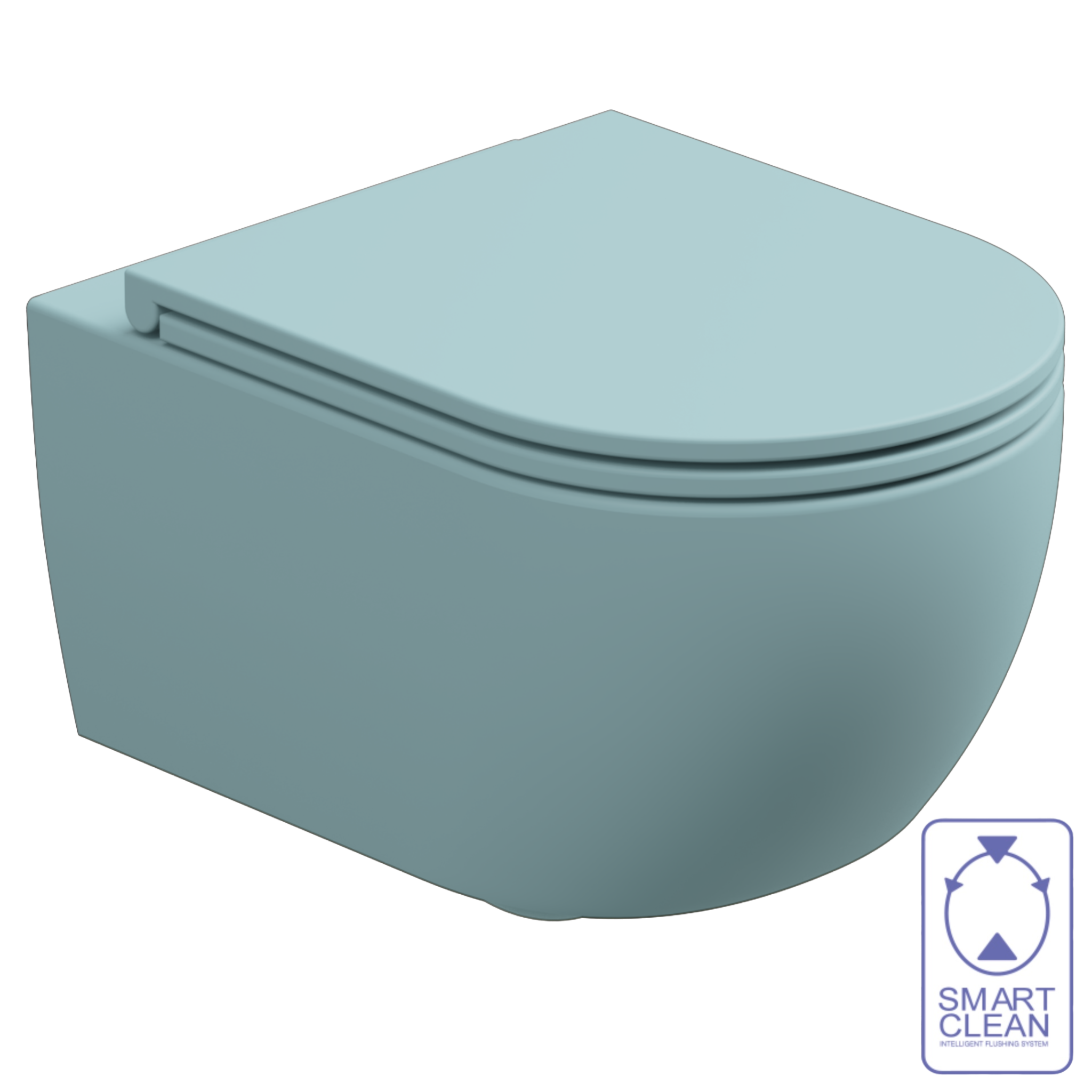 Чаша подвесного унитаза биколор GSG Ceramic Design Like LKWCSOBI000/037, White/Ice Matt