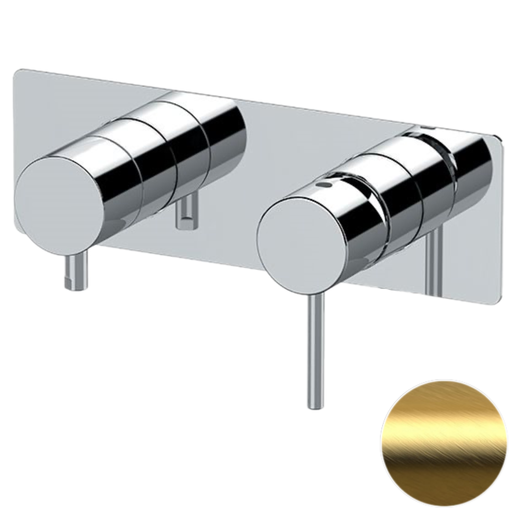 Смеситель для душа Remer X Style X92ZWBBG, золото брашированное