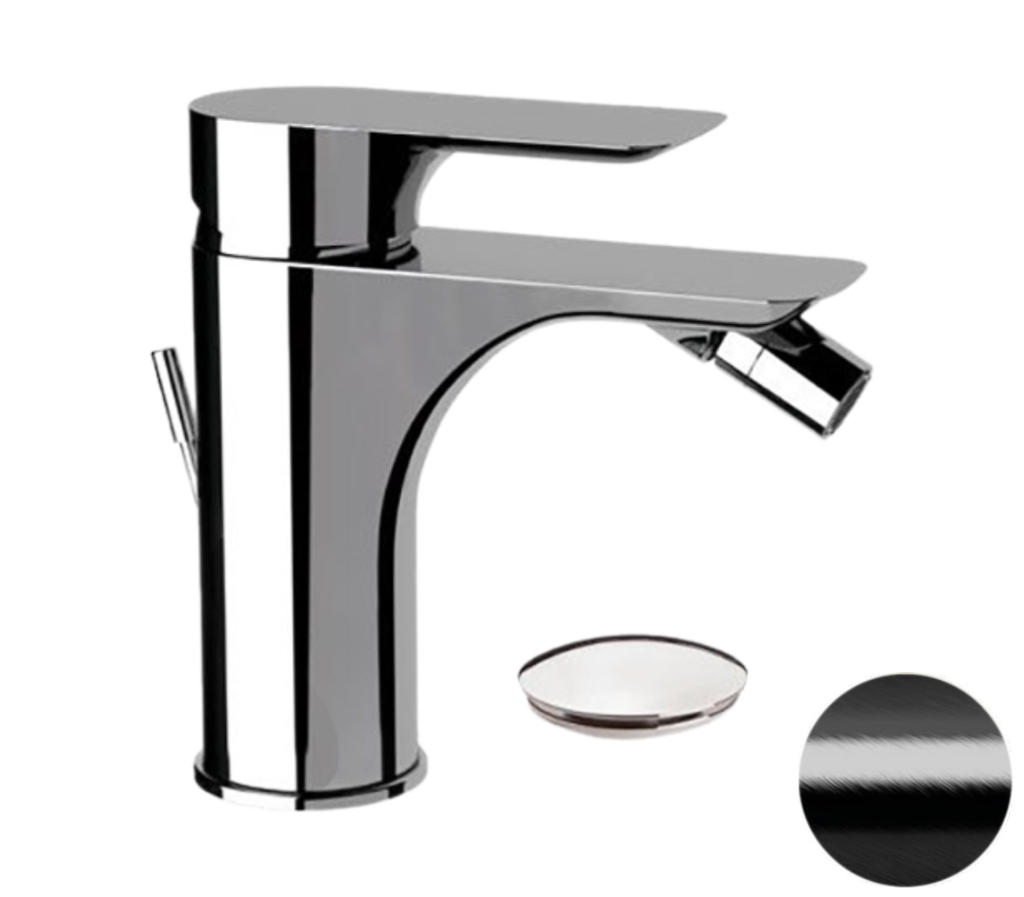 Смеситель для биде Remer Infinity I20CFP, черный брашированный хром