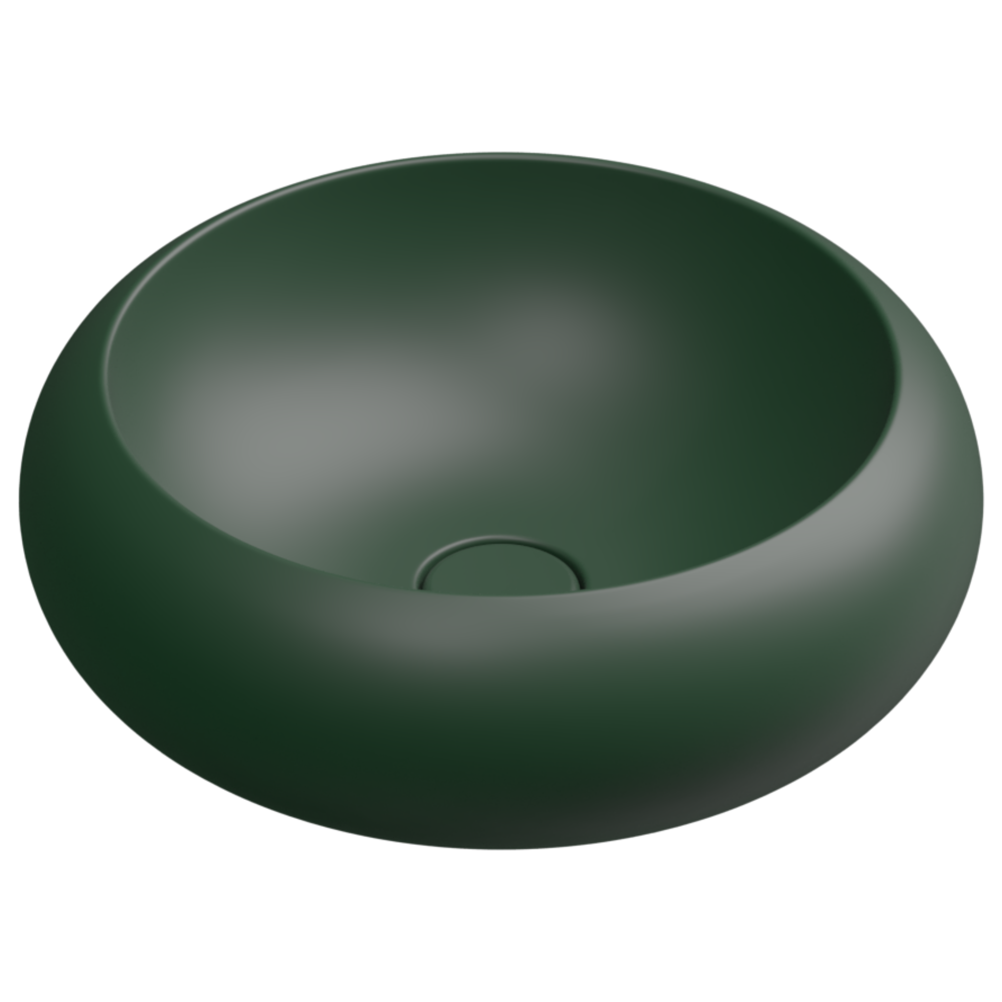 Раковина накладная 42 см GSG Ceramic Design Petra PELAV42036, Smeraldo Matt