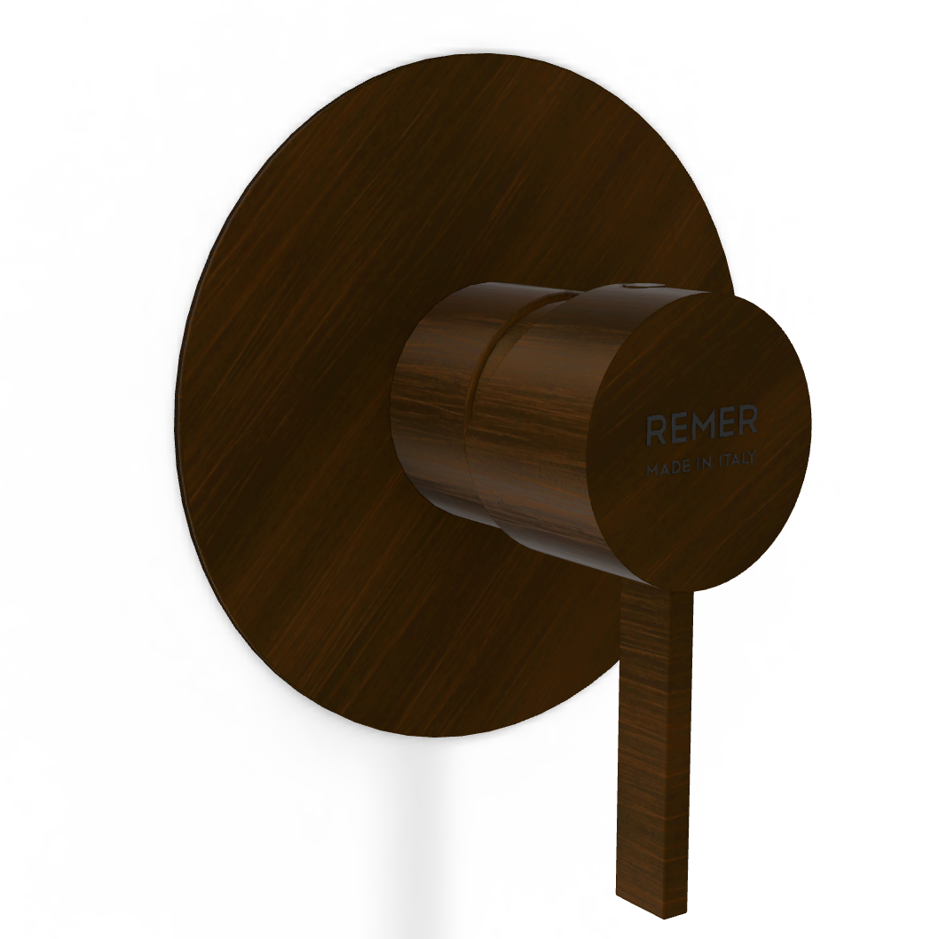 Смеситель для душа Remer Metrica MC30LBR, бронза масляная