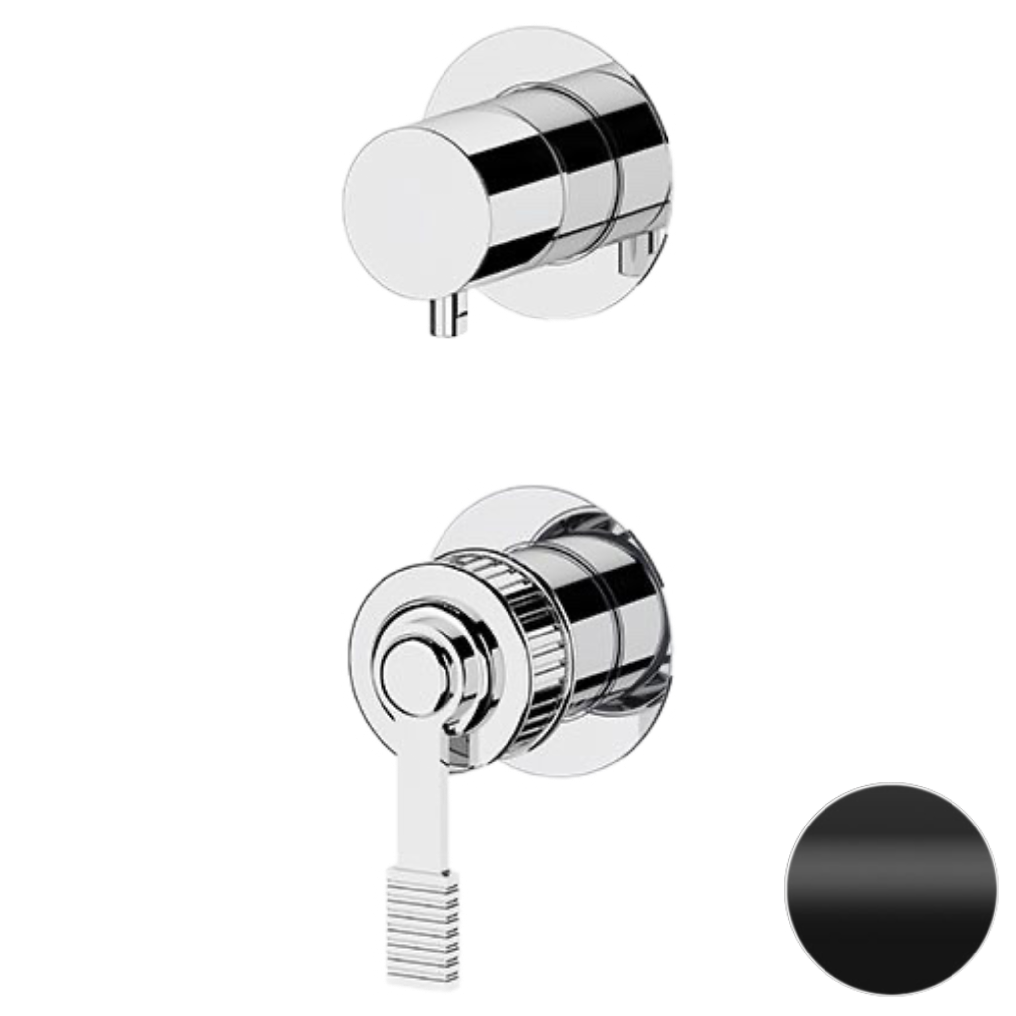 Смеситель для душа Remer Atelier AL93PWBNO, черный матовый