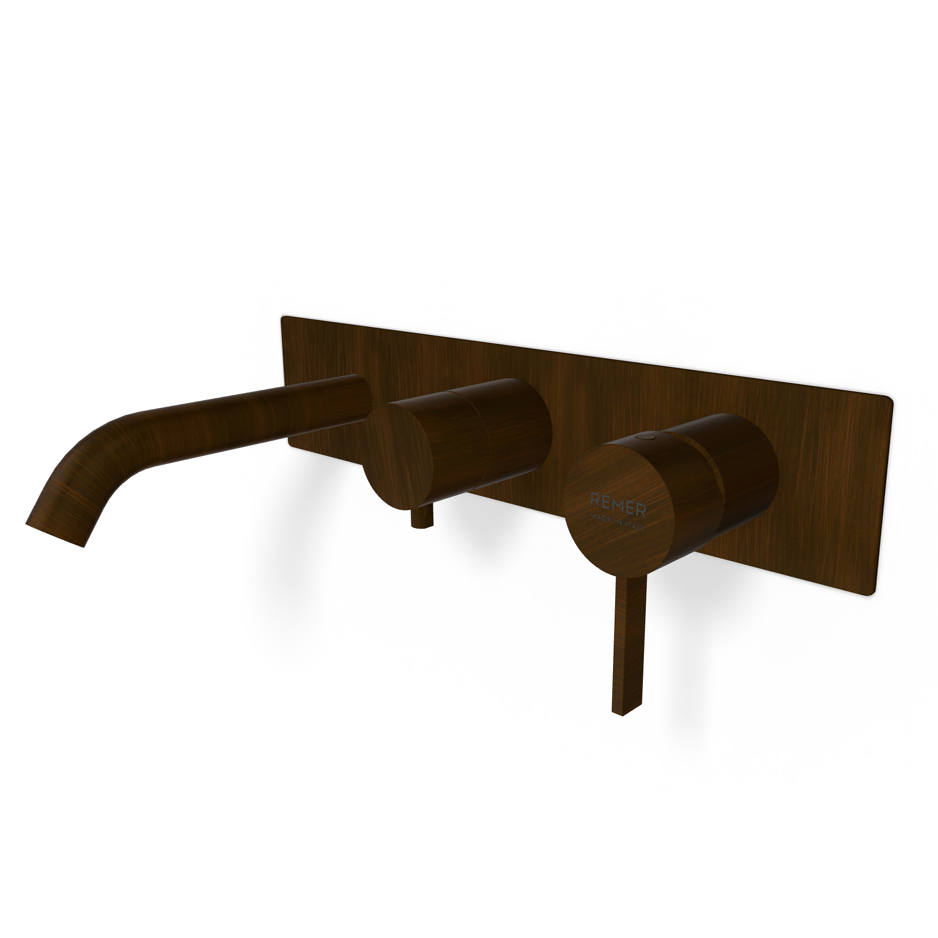 Смеситель для ванны Remer Metrica MC54D2WBBR, бронза масляная