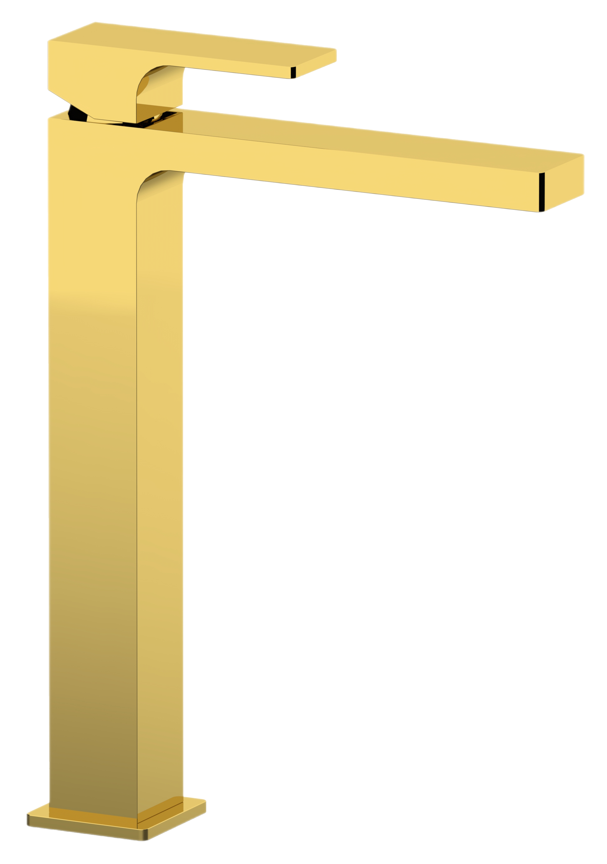 Смеситель для раковины Remer Absolute AU11LDO, золото глянцевое