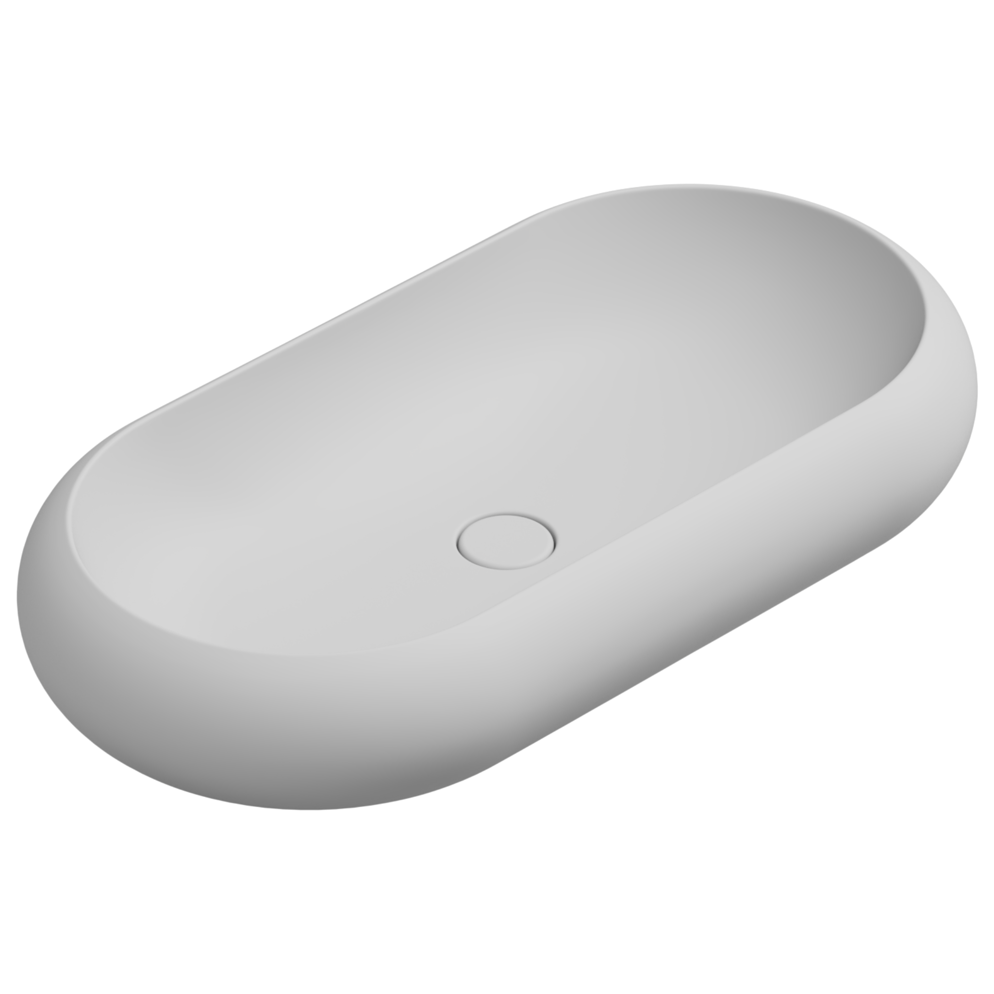 Раковина накладная 80x42 см GSG Ceramic Design Petra PELAV80001, белый матовый