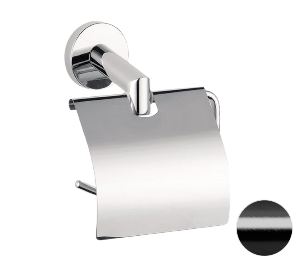 Бумагодержатель Remer Guest GS60CFP, черный брашированный хром