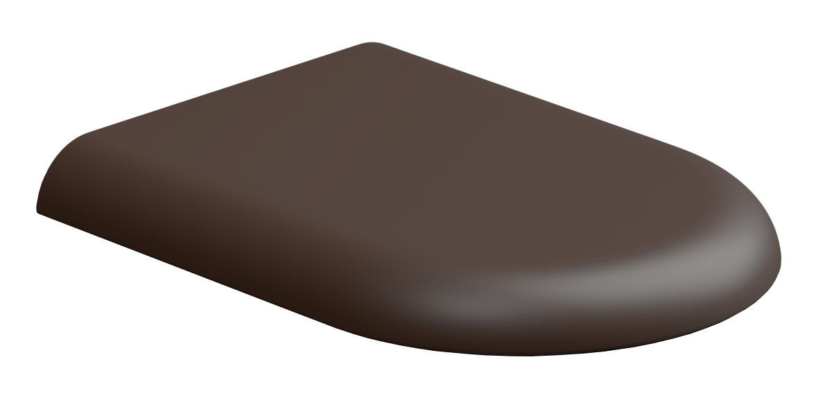 Крышка с сиденьем для подвесного унитаза с микролифтом GSG Ceramic Design Petra PECOPRTICR035, Cacao Matt