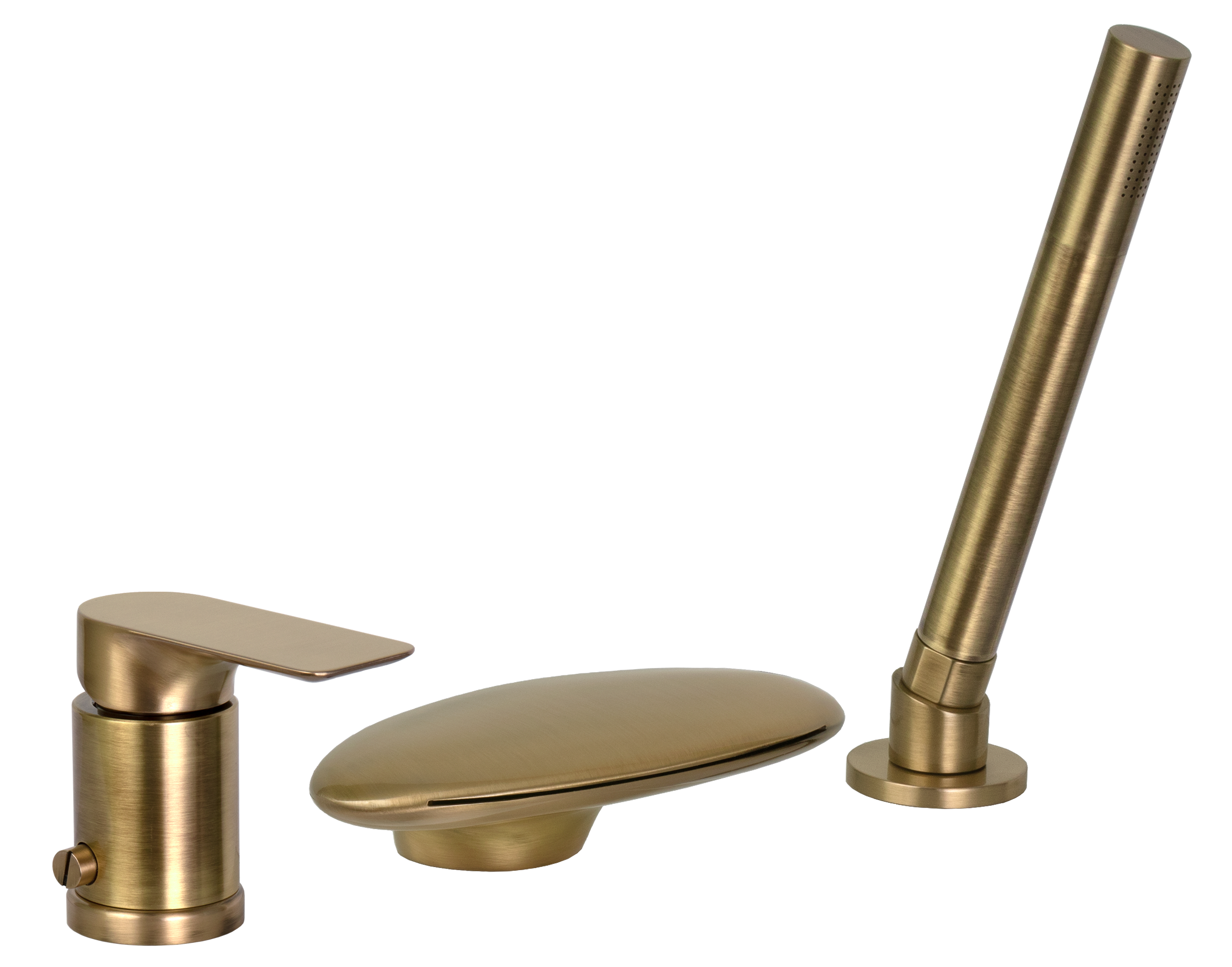 Смеситель для ванны Remer Infinity I07UFVO, состаренная латунь