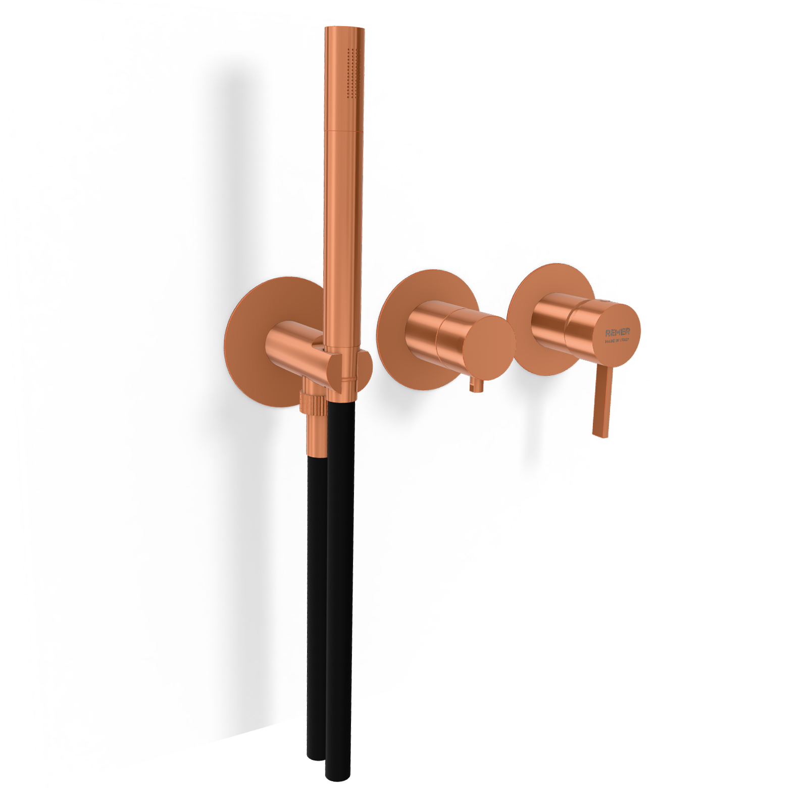 Смеситель для душа Remer Metrica MC97D3PWBRP, медь брашированная