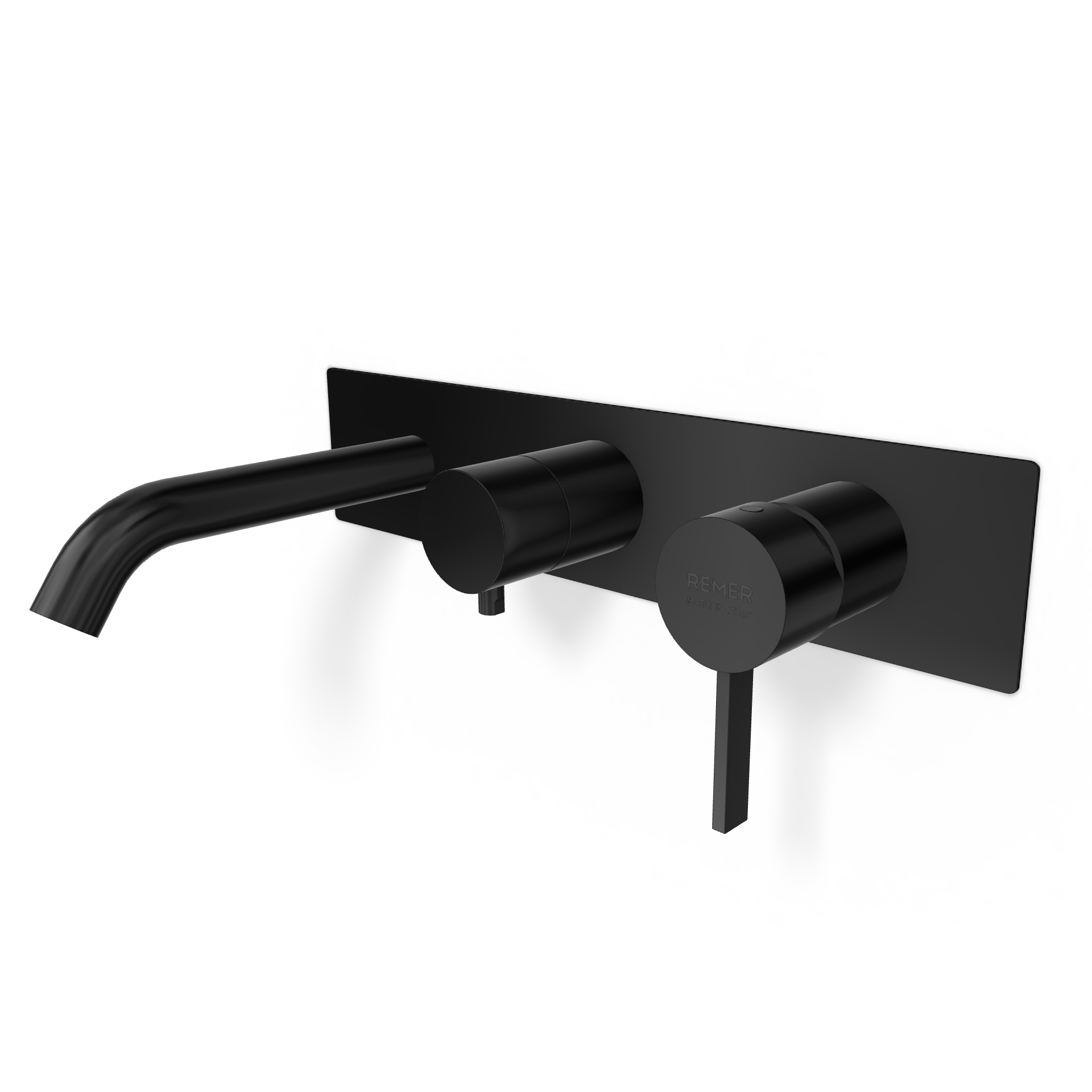 Смеситель для ванны Remer Metrica MC54D2WBCFP, черный брашированный хром