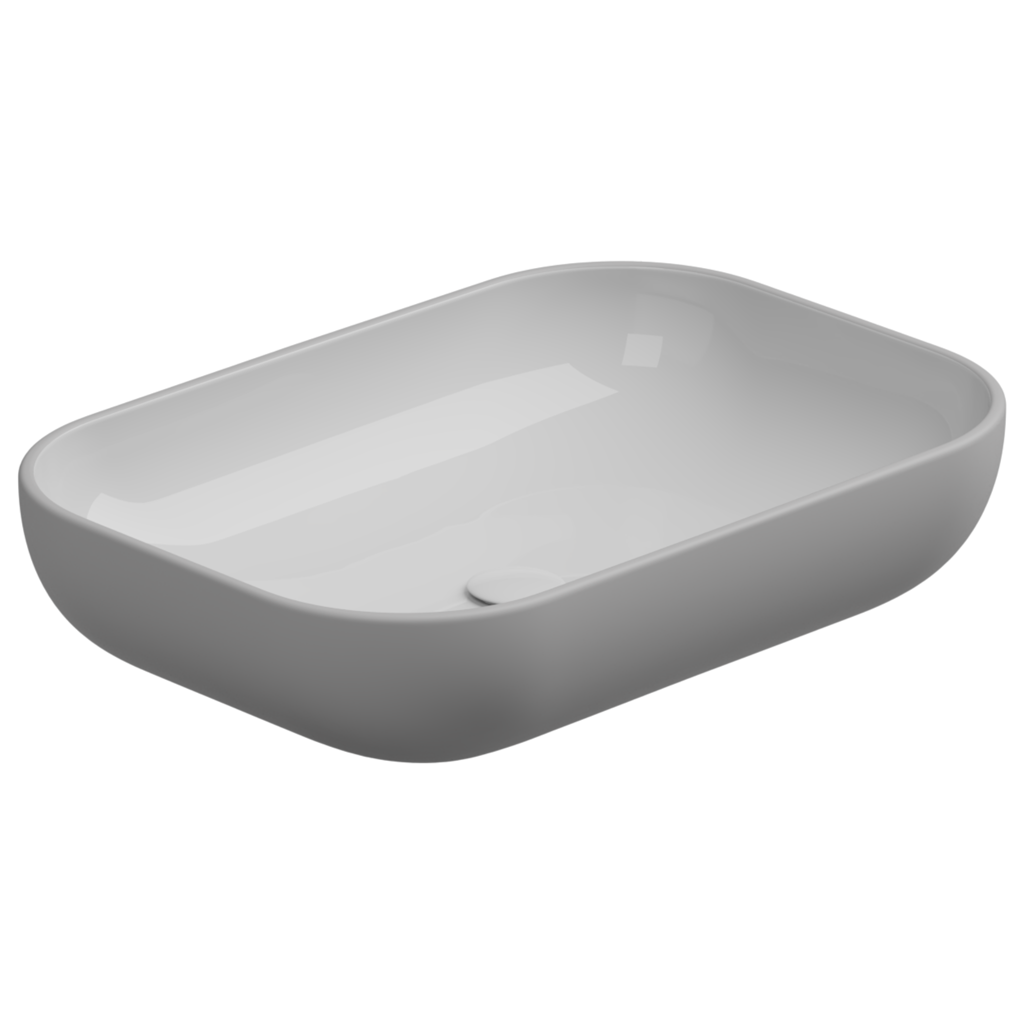 Раковина накладная биколор 60x42 см GSG Ceramic Design Easy EALAVRE60BI000/033, White/Perla Matt