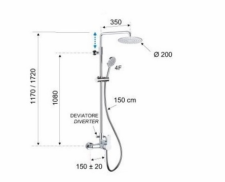 Душевая система Remer Winner W37A8MPEC20M