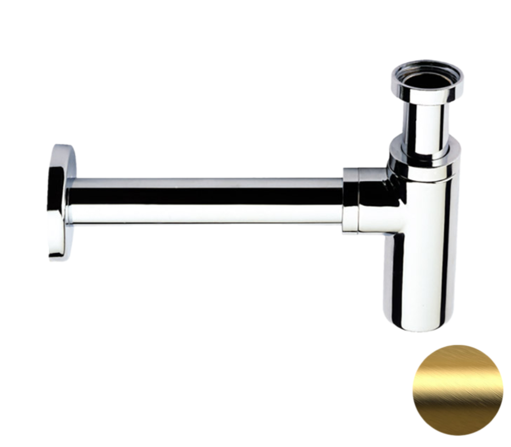 Сифон 1”1/4 Remer 958LBG, золото брашированное
