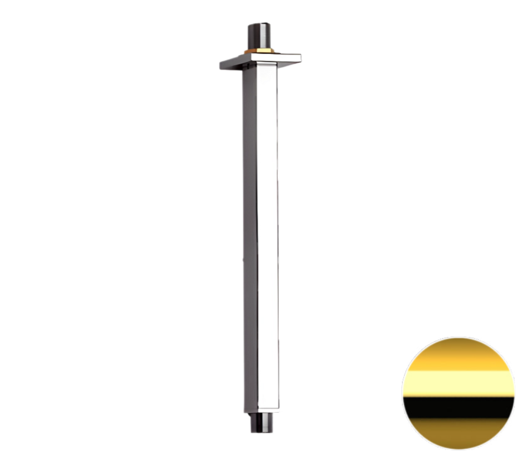 Кронштейн потолочный для верхнего душа 30 см Remer 347S30DO, золото глянцевое