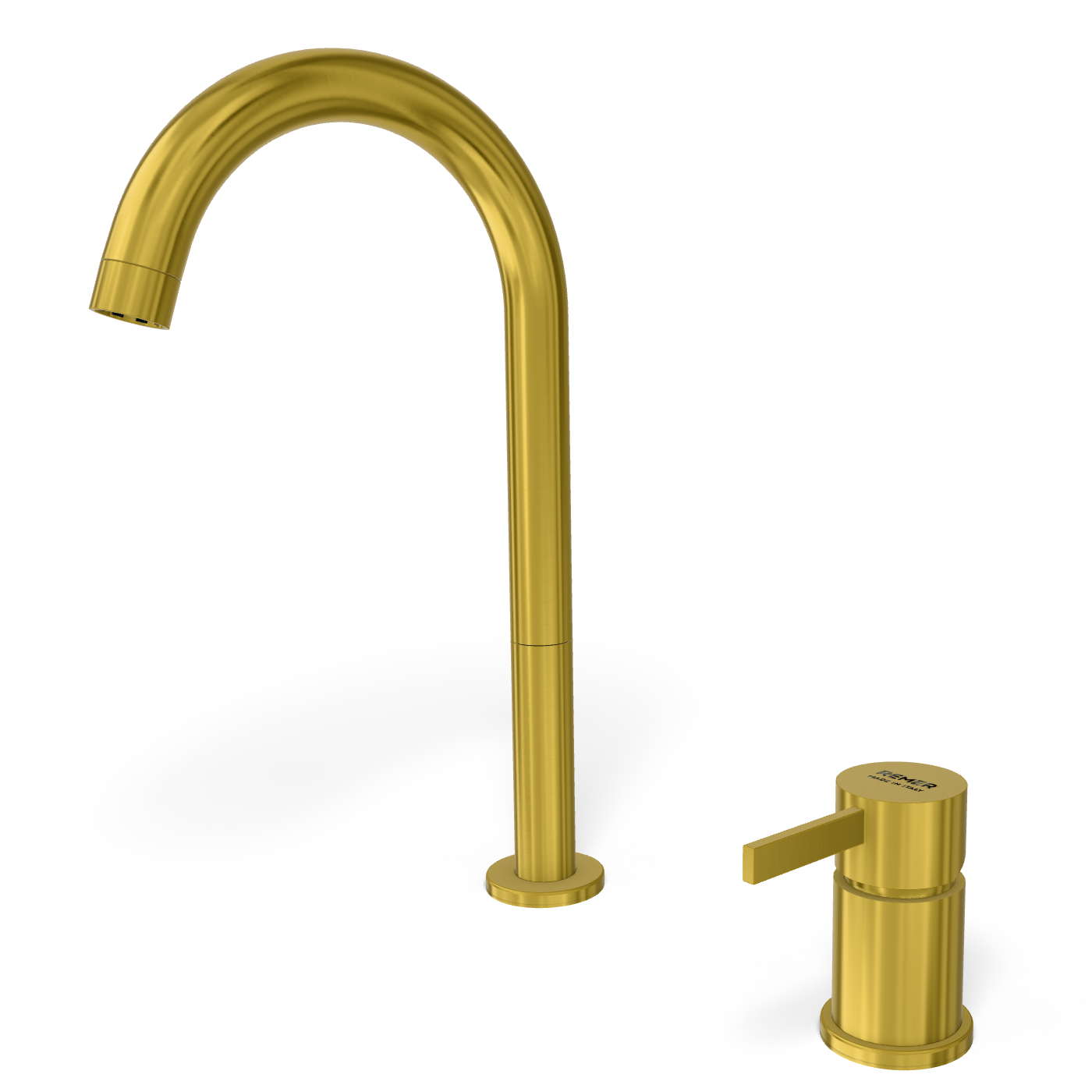 Смеситель для раковины Remer Metrica MC57LHS, латунь брашированная PVD