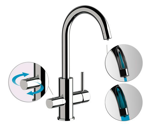 Cмеситель для кухни Remer X Style N792DWXV, сталь