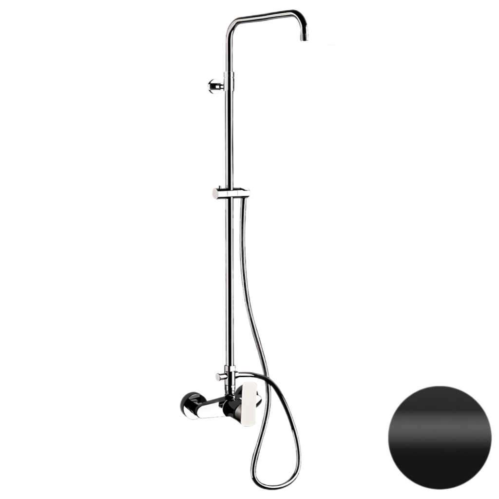 Душевая система Daniel Tiara TA636ASSDDV15, чёрный матовый