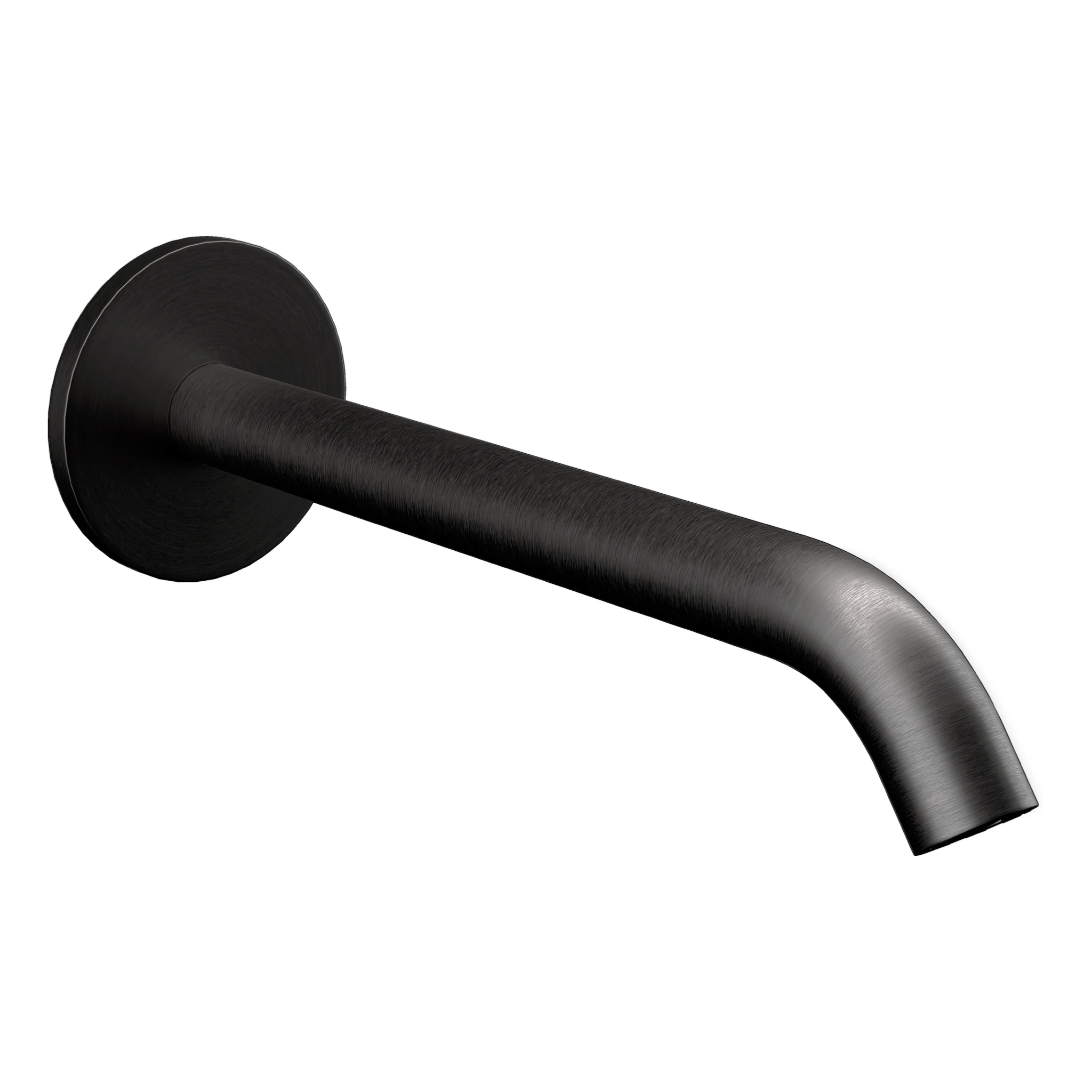 Излив настенный 19 см Remer X Style 91XLCFP, черный брашированный хром