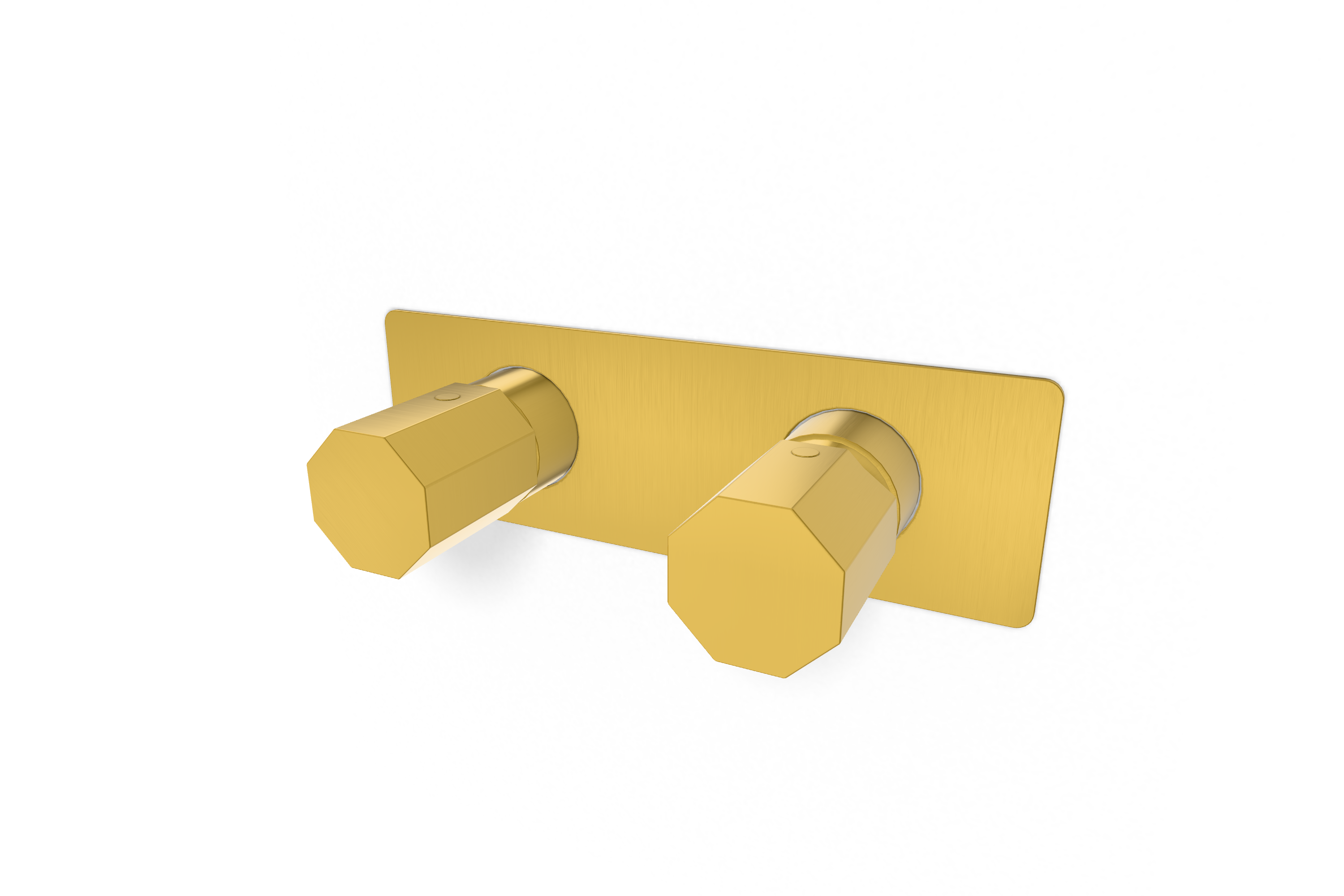 Смеситель для душа Remer Ottagono ON93ZWBBG, золото брашированное