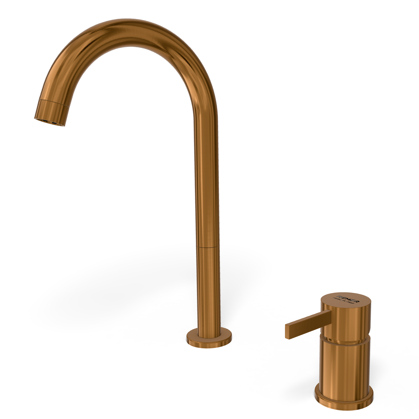 Смеситель для раковины Remer Metrica MC57LCU, медь брашированная PVD