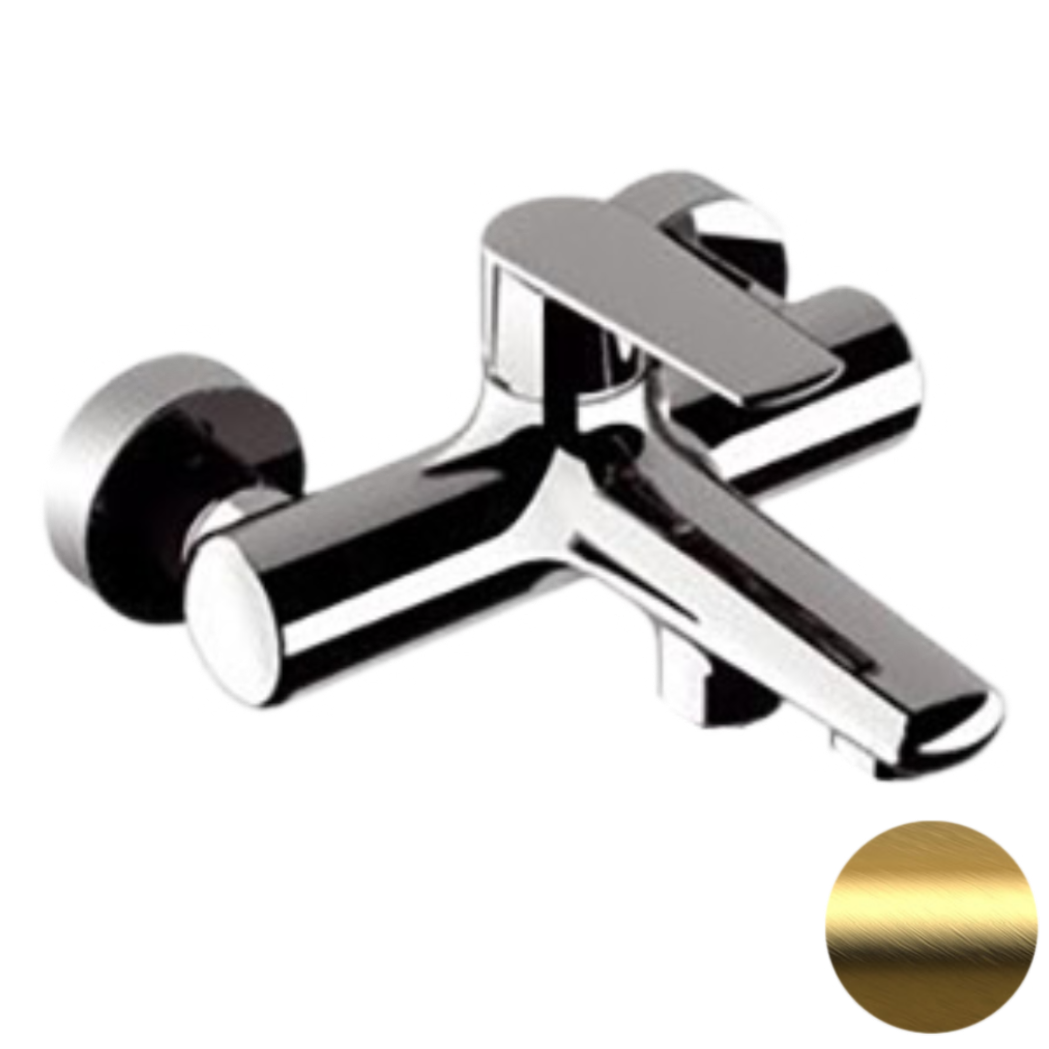 Смеситель для ванны Remer Vanity V05BG, золото брашированное