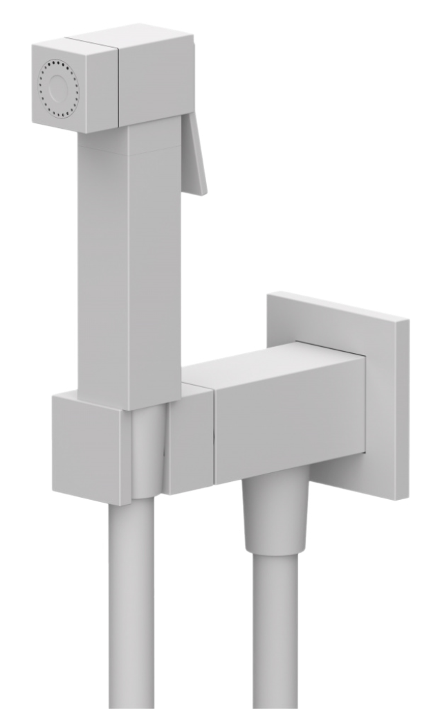 Гигиенический душ со смесителем Remer Absolute Q64BO, белый матовый