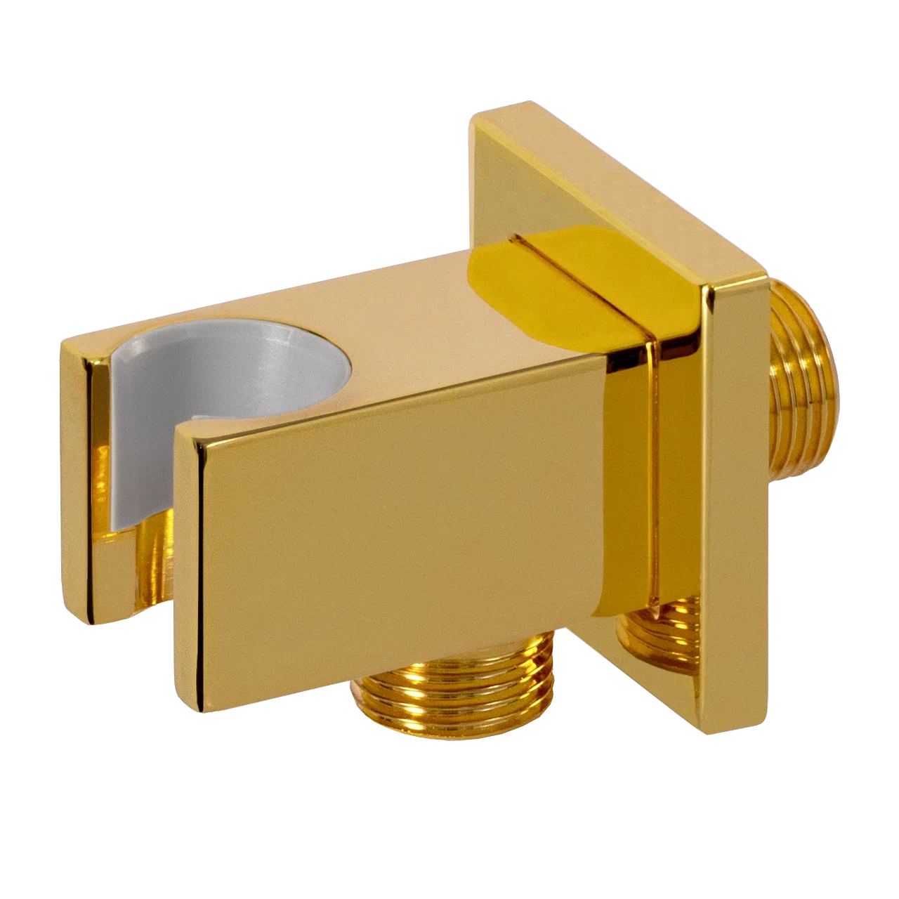 Держатель ручного душа с подключением шланга Remer 337QDO, золото глянцевое