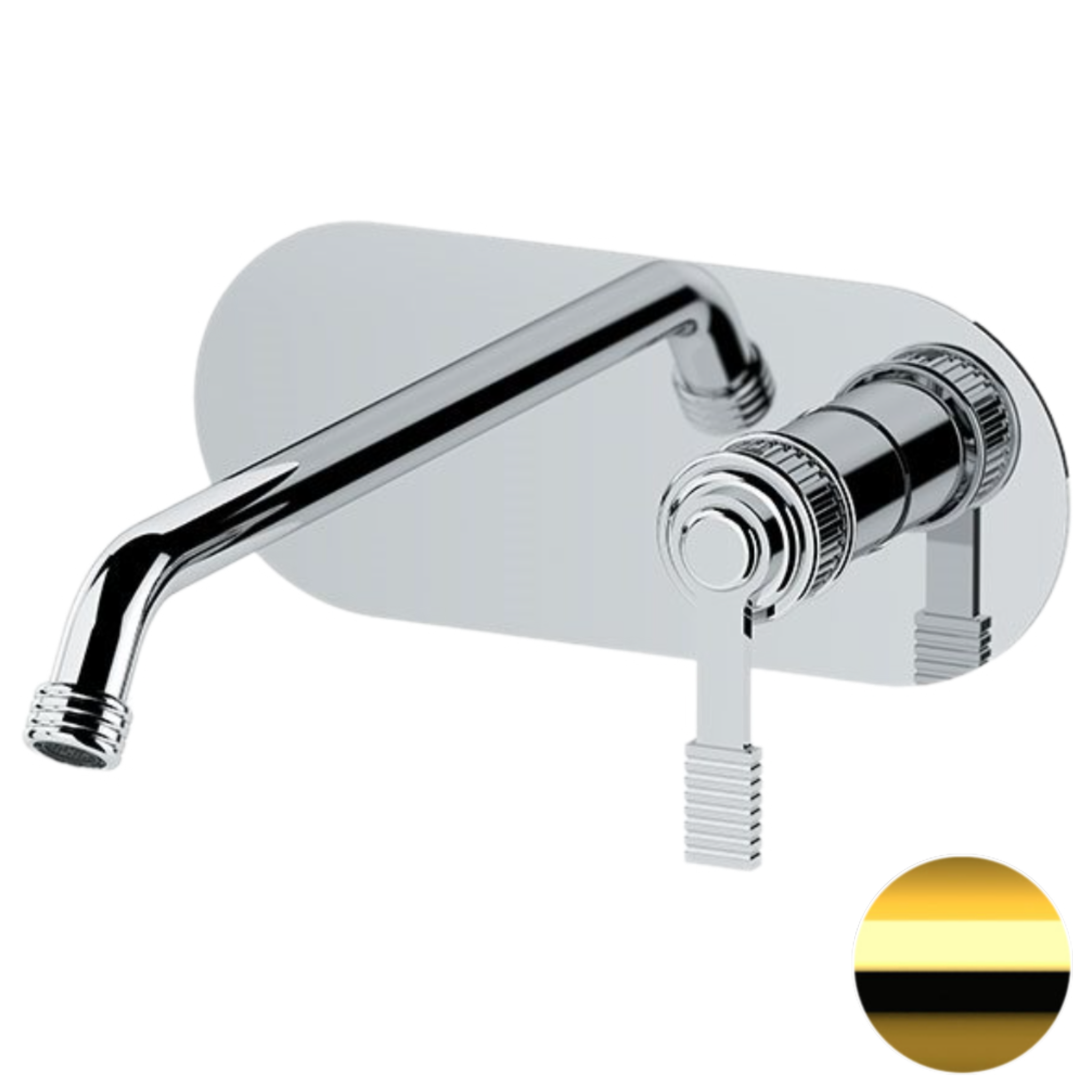 Смеситель для раковины Remer Atelier AL15LWBDO, золото глянцевое