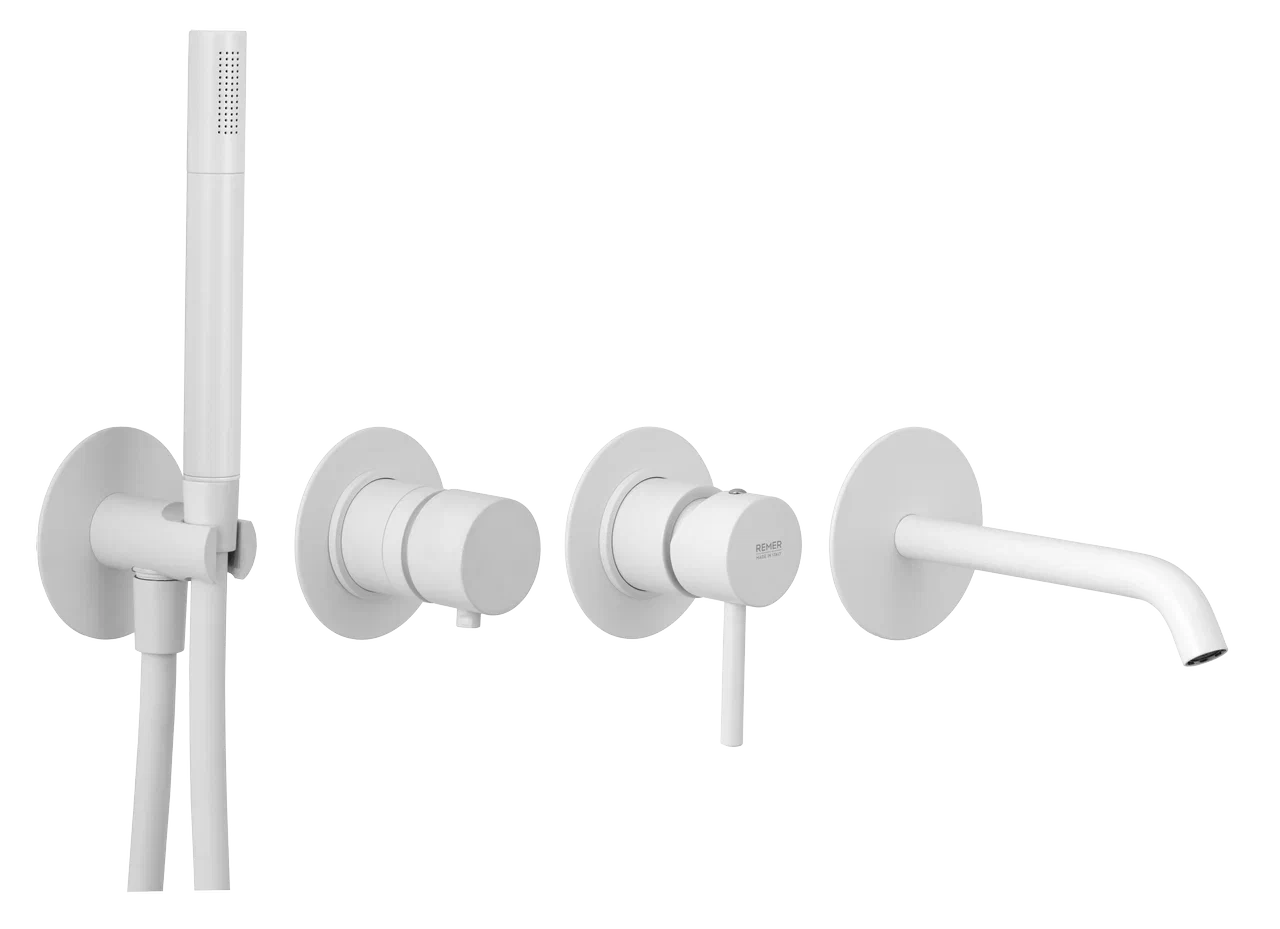 Смеситель для ванны Remer X Style X96S03ROXXBO, белый матовый