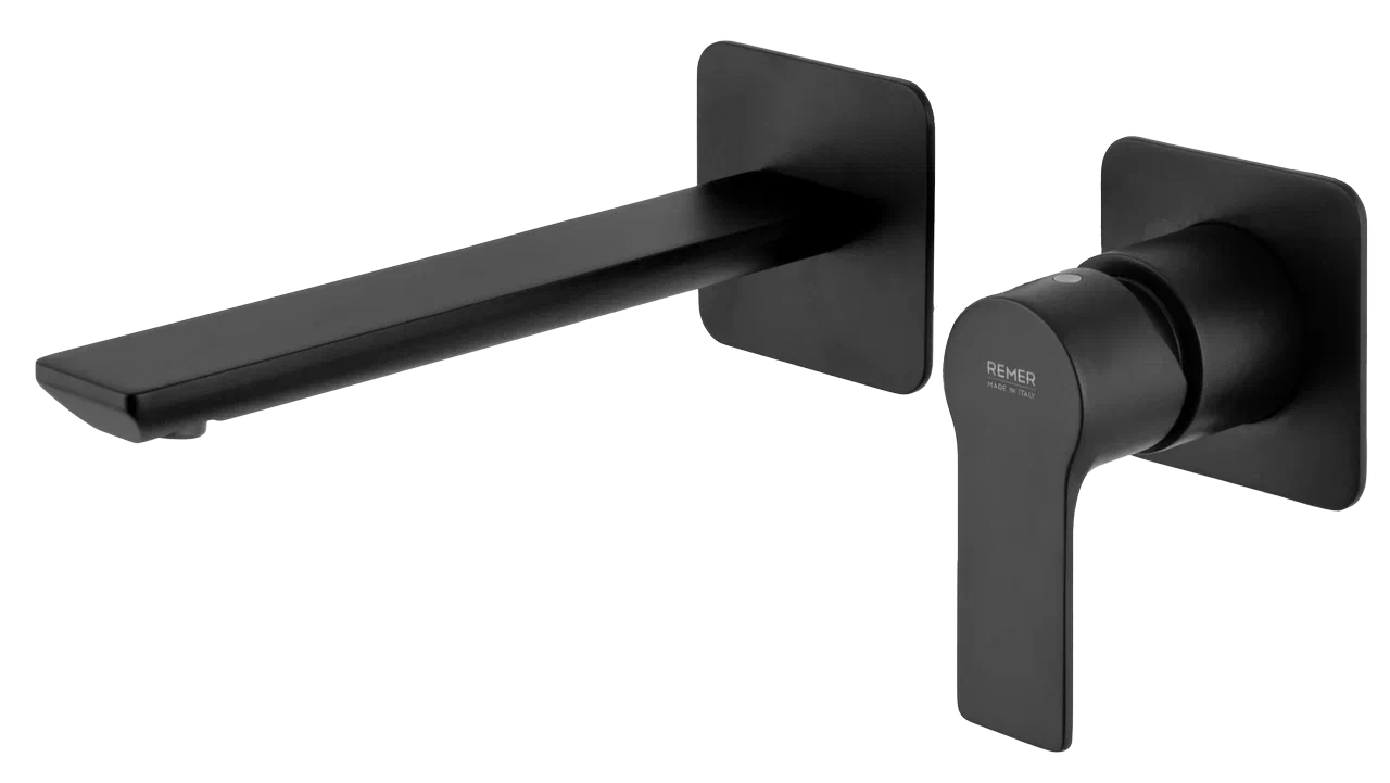 Смеситель для раковины Remer Energy EY15PLNO, черный матовый