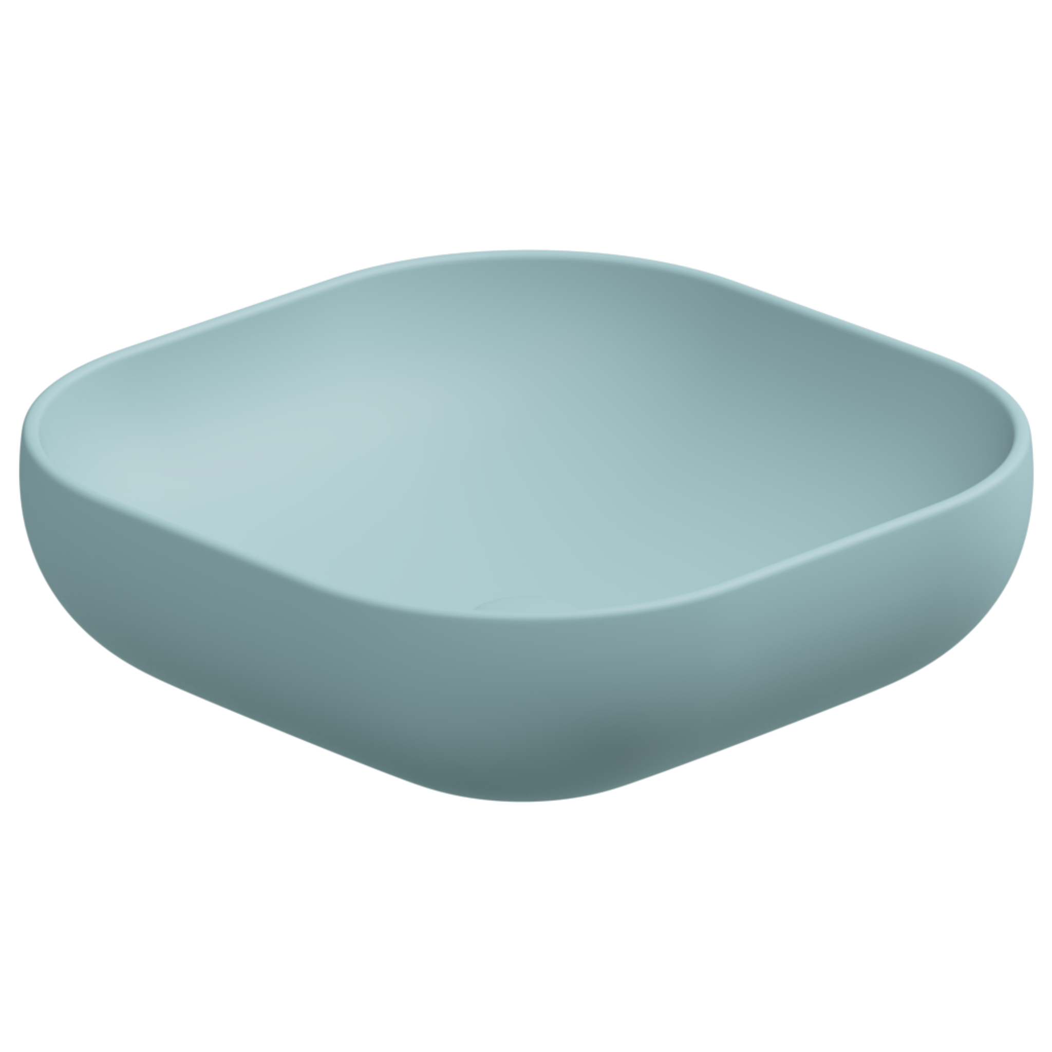 Раковина накладная 45 см GSG Ceramic Design Easy EALAVQU45037, Ice Matt