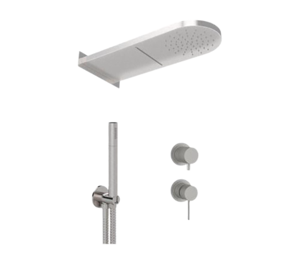 Душевая система Remer X Style INOX SSX93PS02MMCA, нержавеющая сталь