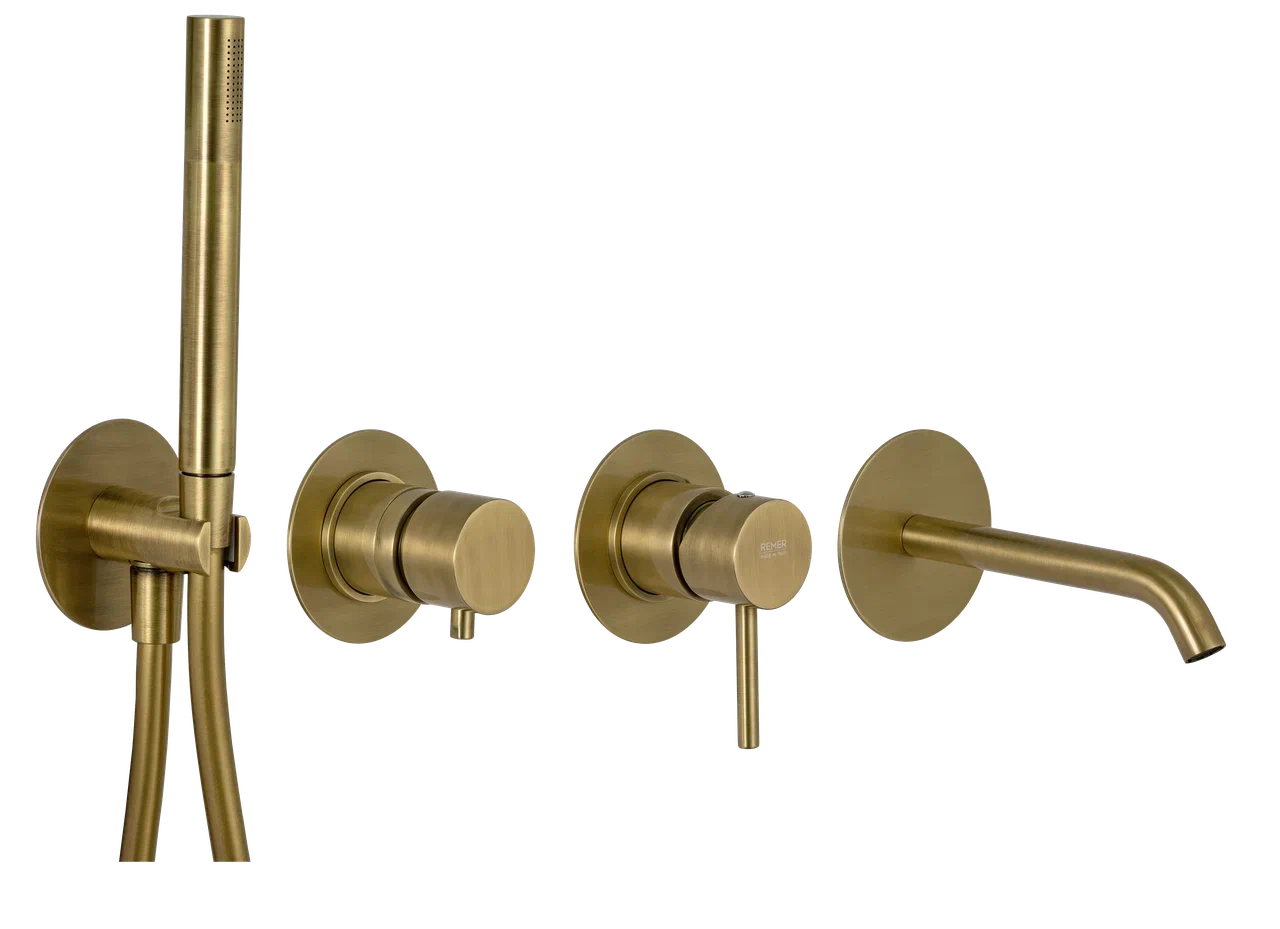 Смеситель для ванны Remer X Style X96S03ROXXVO, состаренная латунь