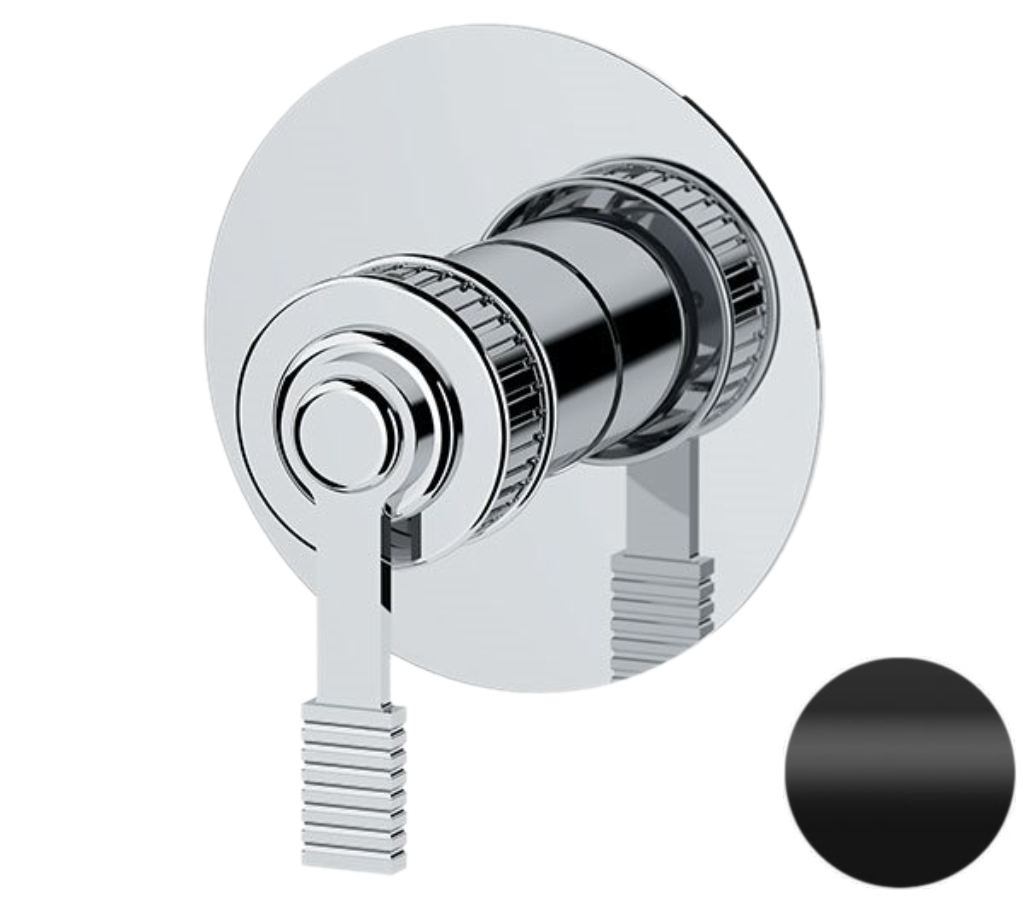 Смеситель для душа Remer Atelier AL30LNO, черный матовый